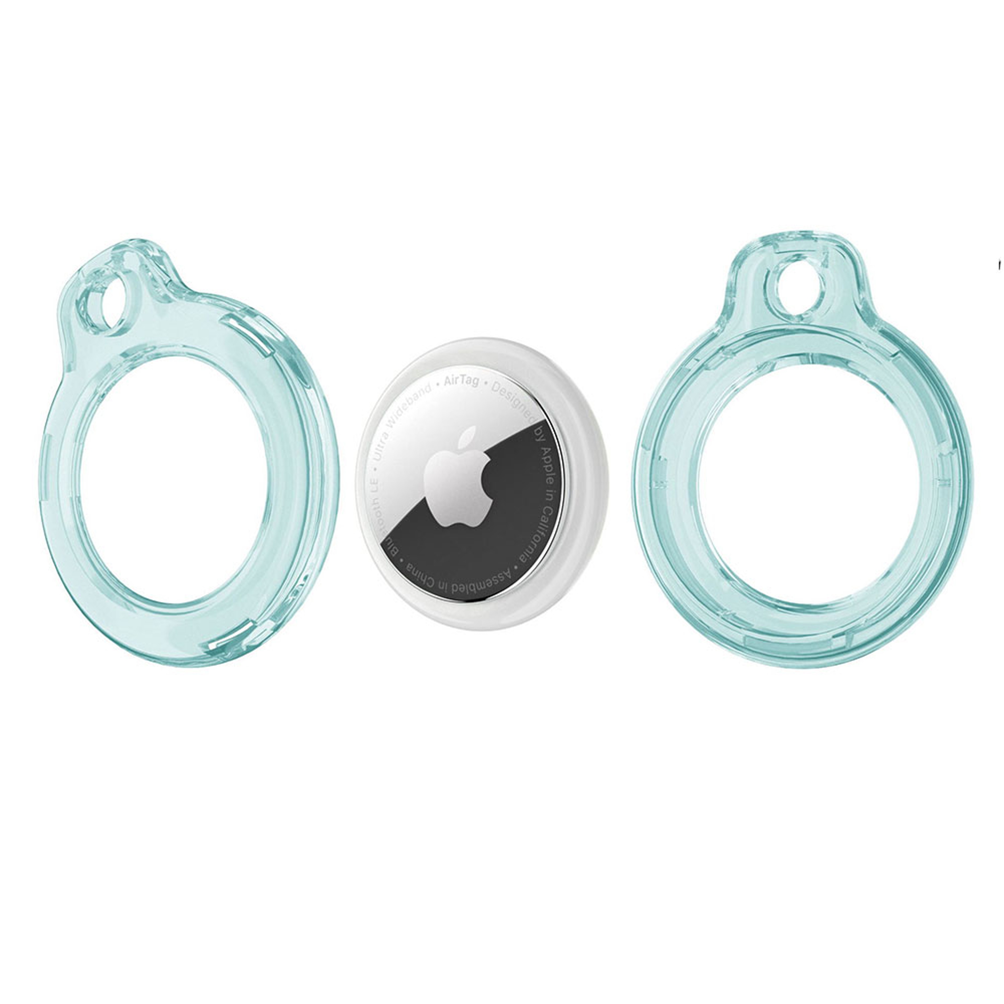 Transparent Hard Shell AirTag Case with Keychain Holder – view 3