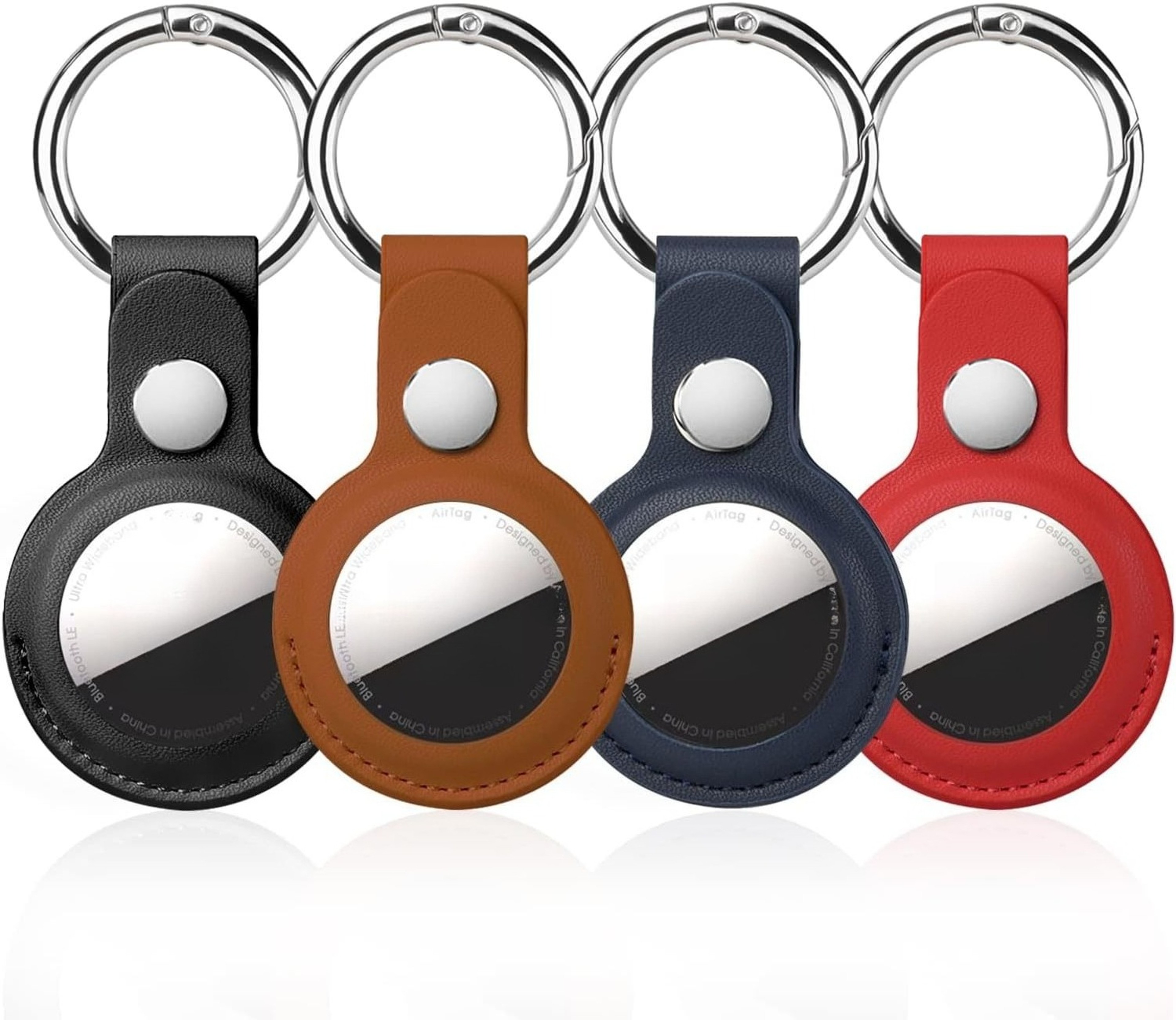 Leather Locator Tracker Protective Keychain Case For IOS 0