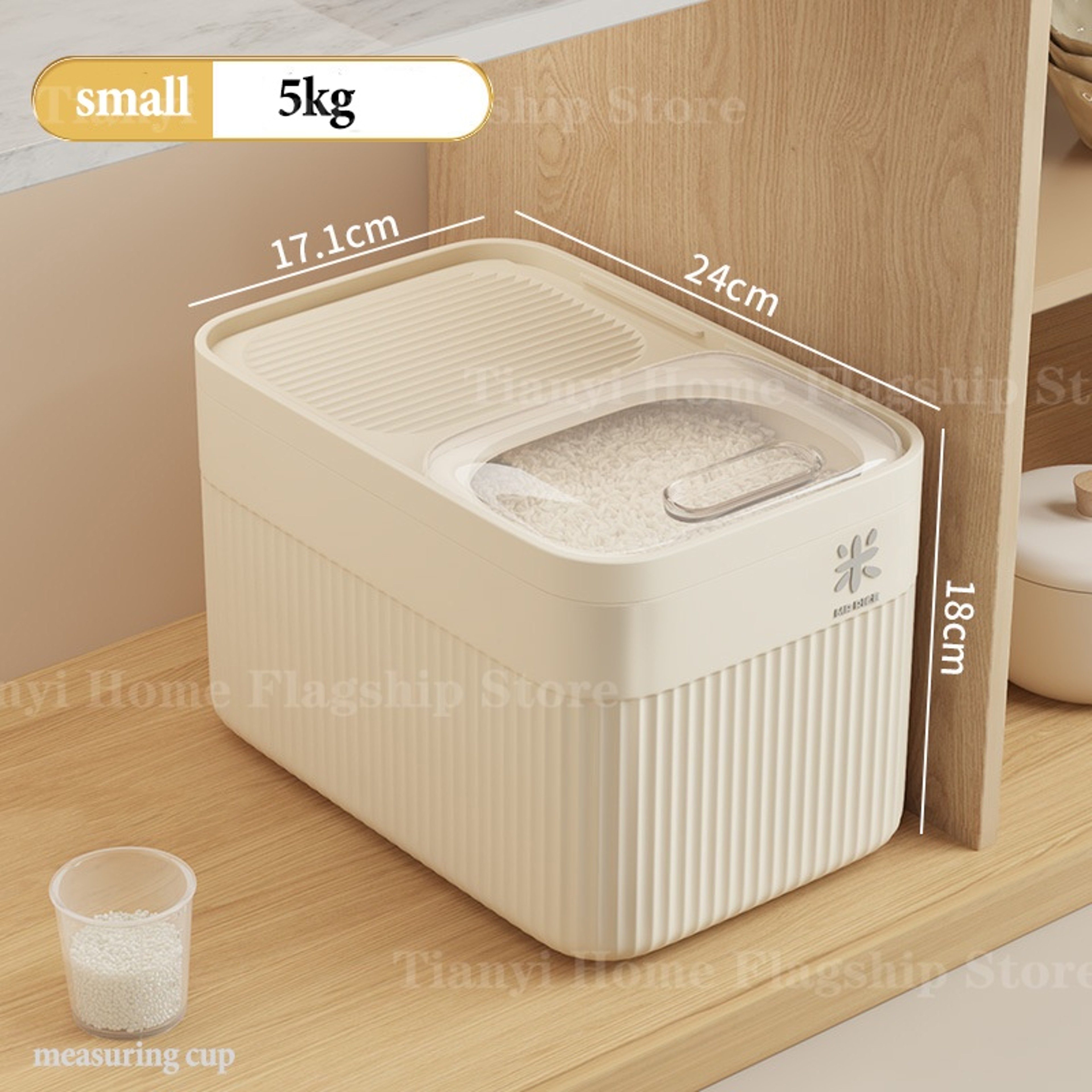 Sealed PP Rice Storage Container for Dry Grain and Cereal – view 9