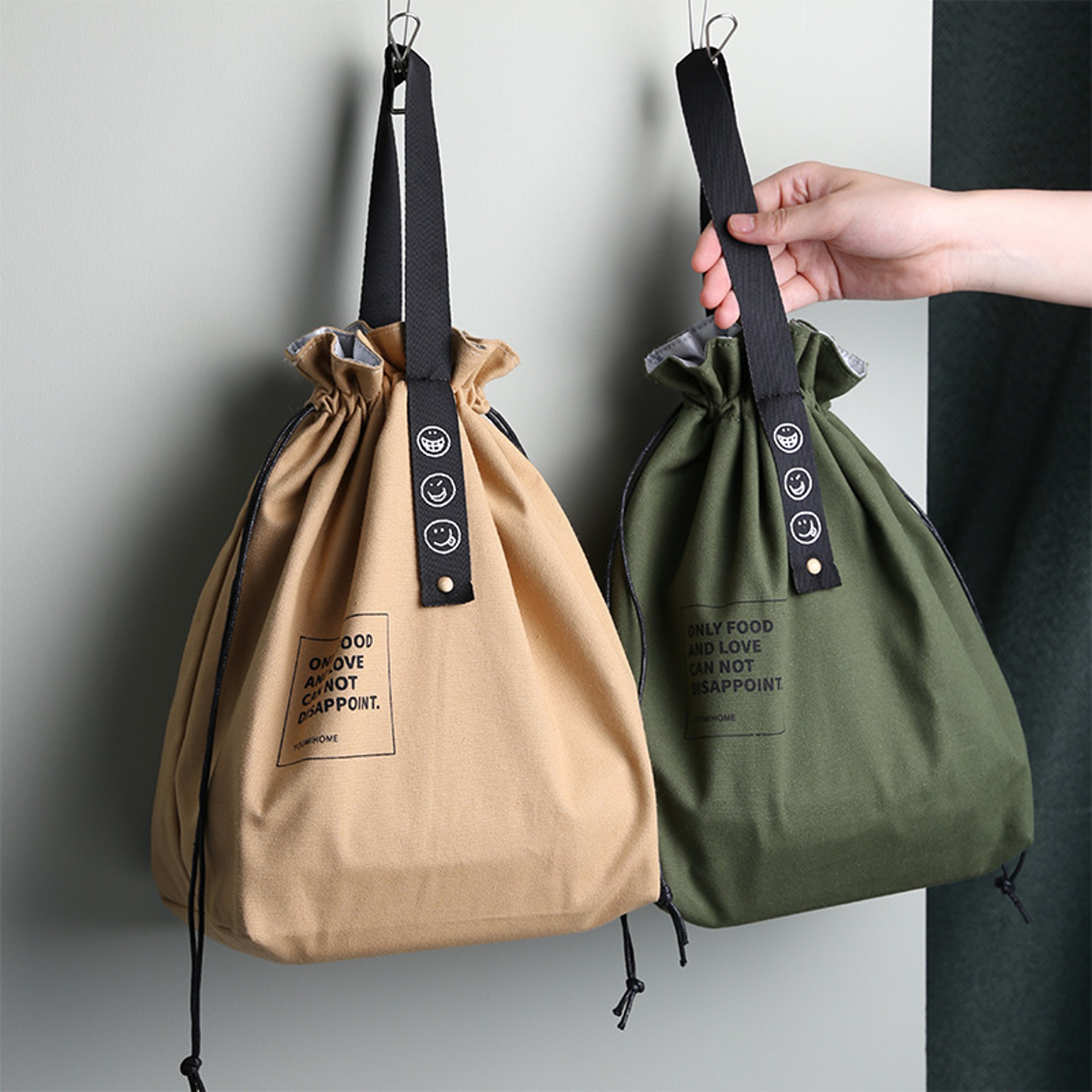 Style Insulated Lunch Box Tote Bag with Drawstring Closure – view 1