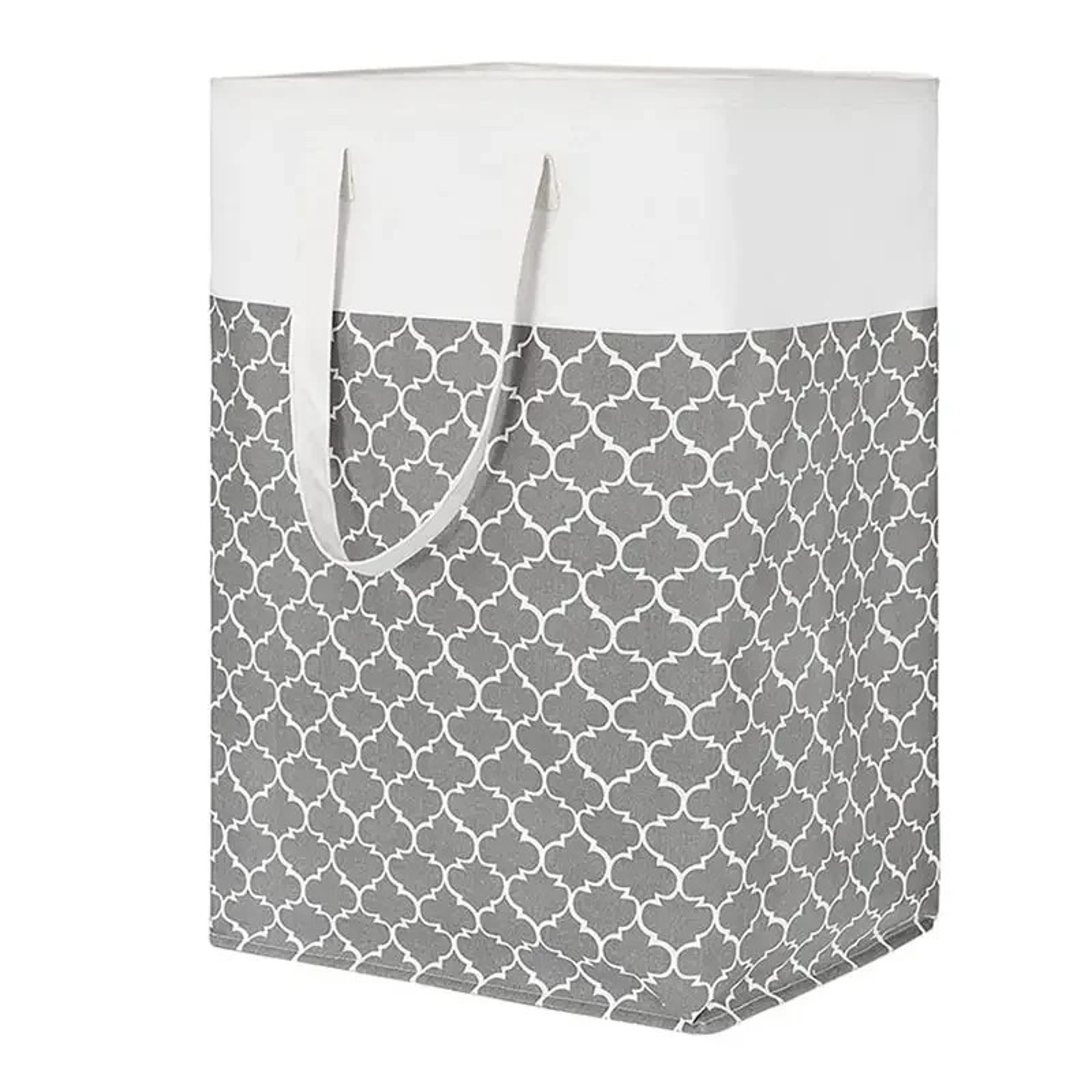 Large Foldable Waterproof Fabric Laundry Basket with Metal Frame – view 3