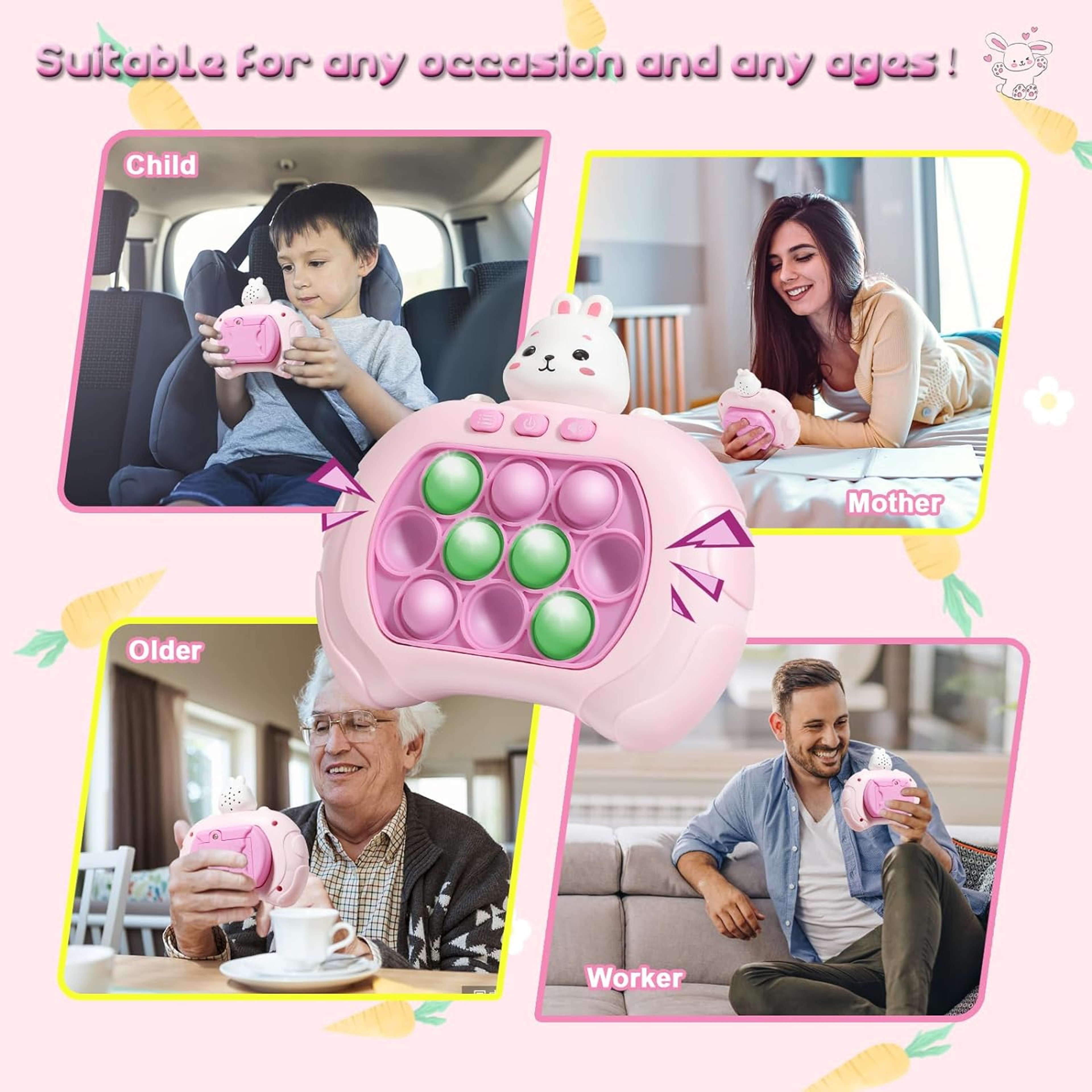 Quick Push Bubble Game Toy for Kids and Adults with Hand Eye Coordination Play – view 1