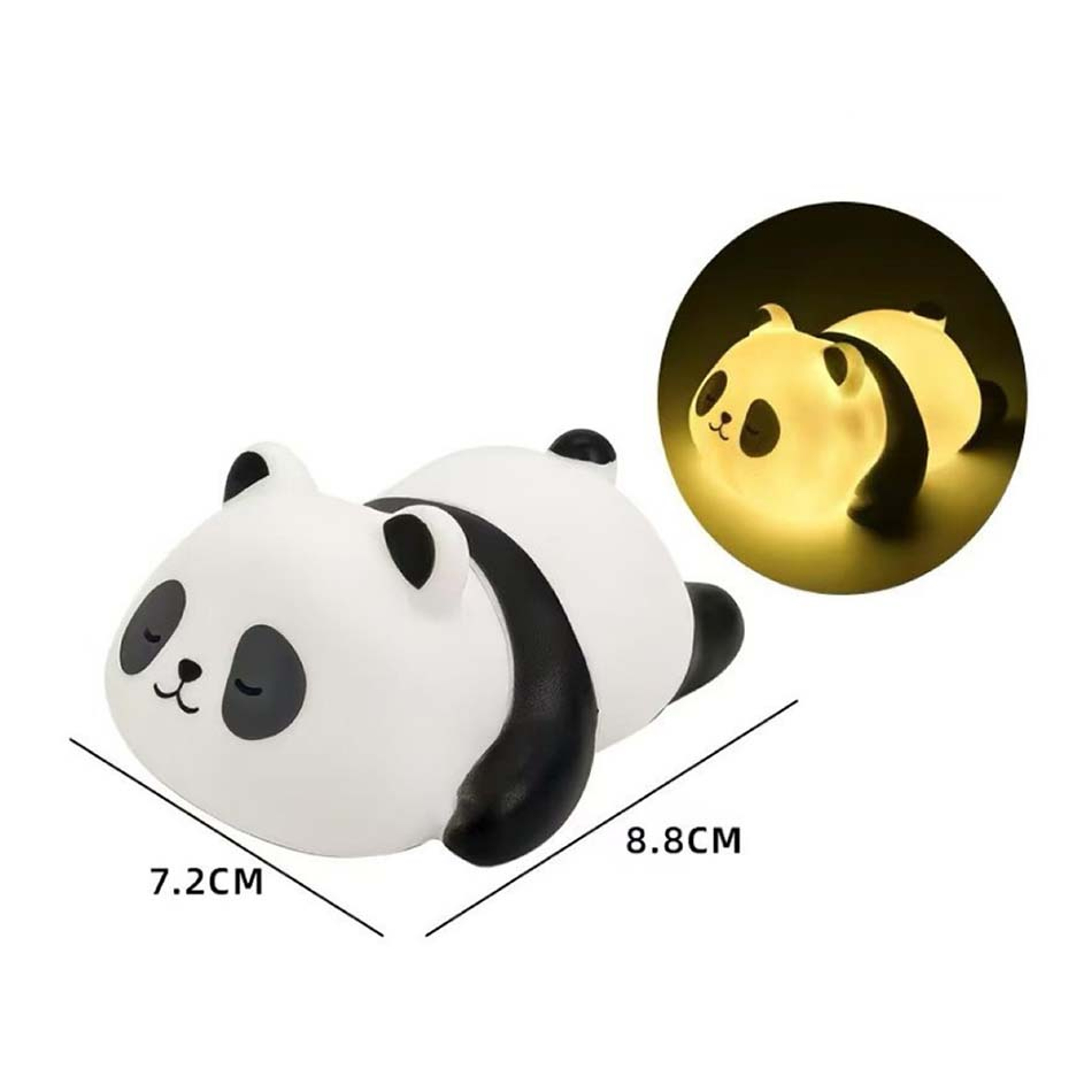 Panda LED Night Light PVC Bedside Decor Lamp 3