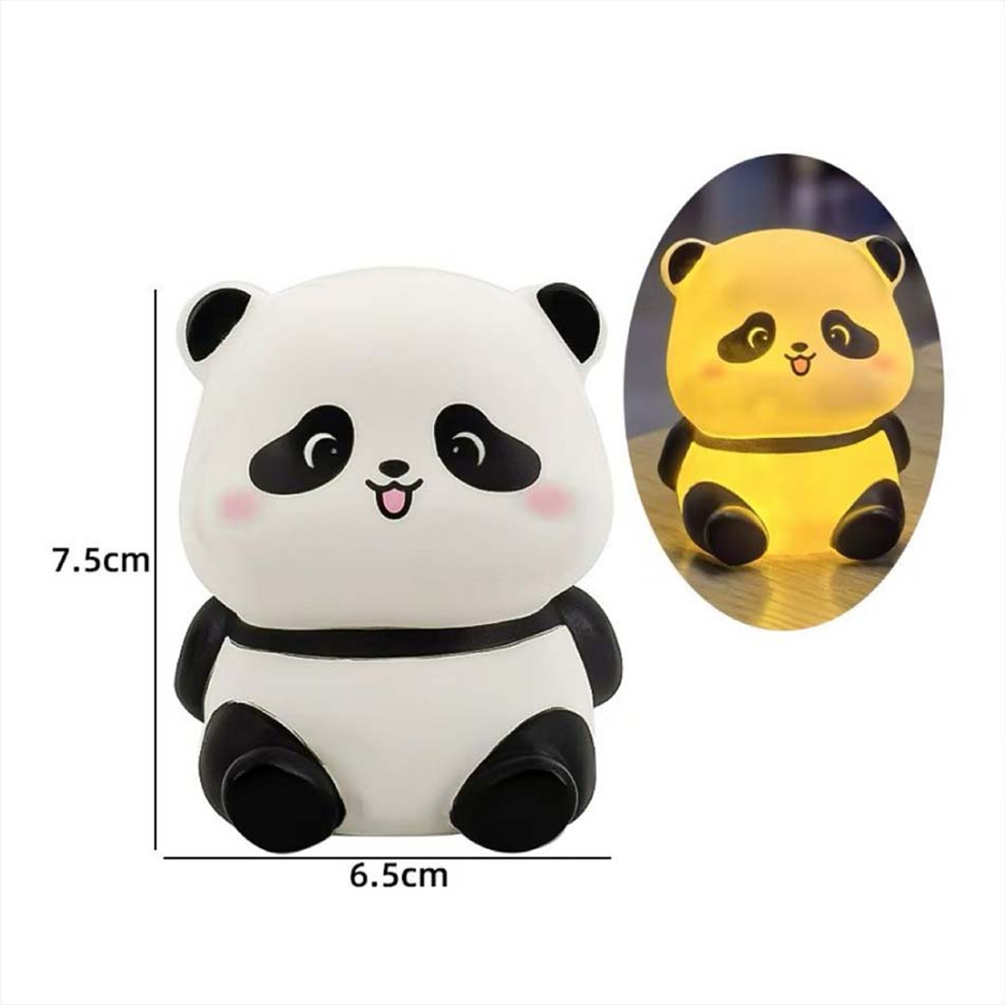 Panda LED Night Light PVC Bedside Decor Lamp 2