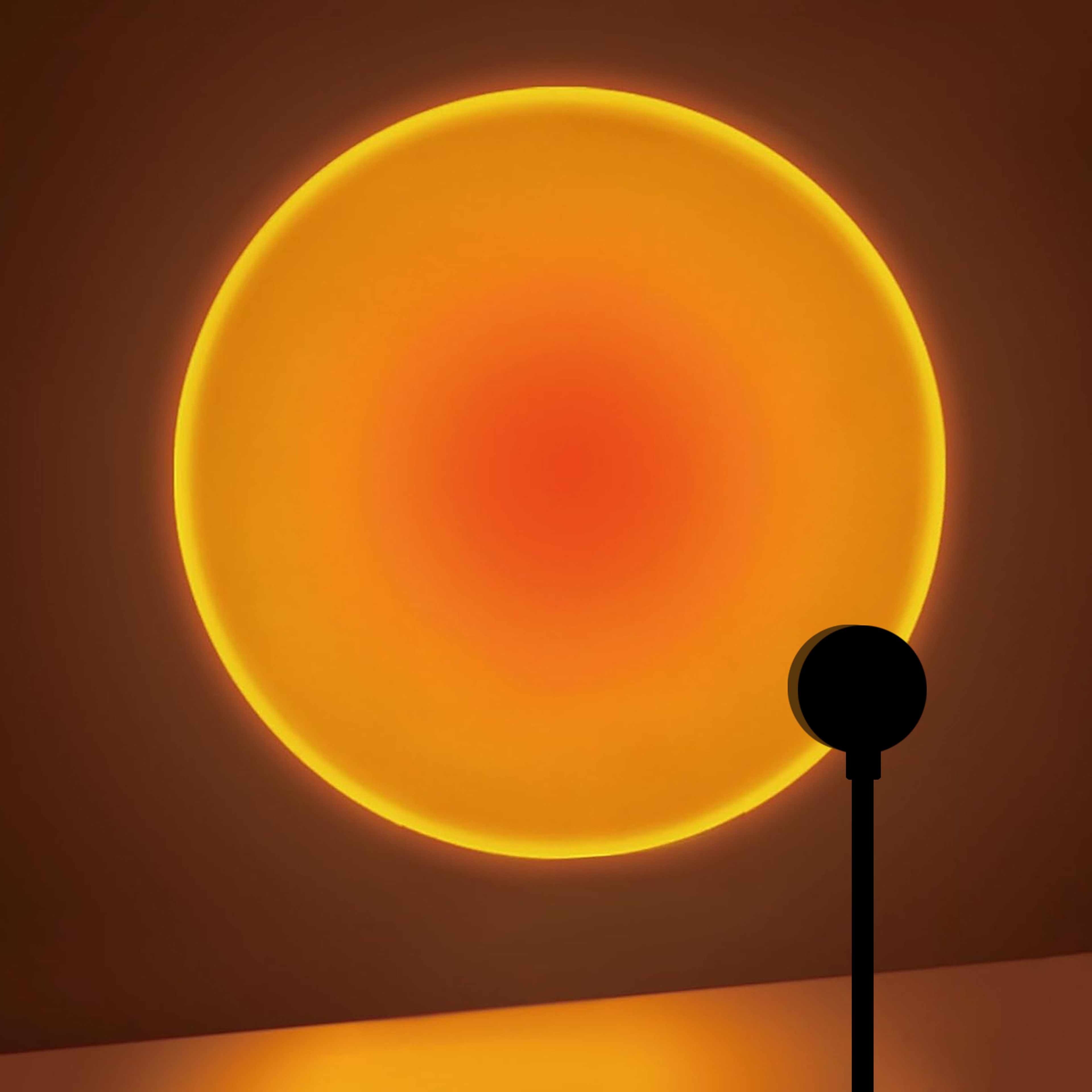 Sunset Projection Lamp with Rotatable LED Light for Bedroom and Living Room – view 1