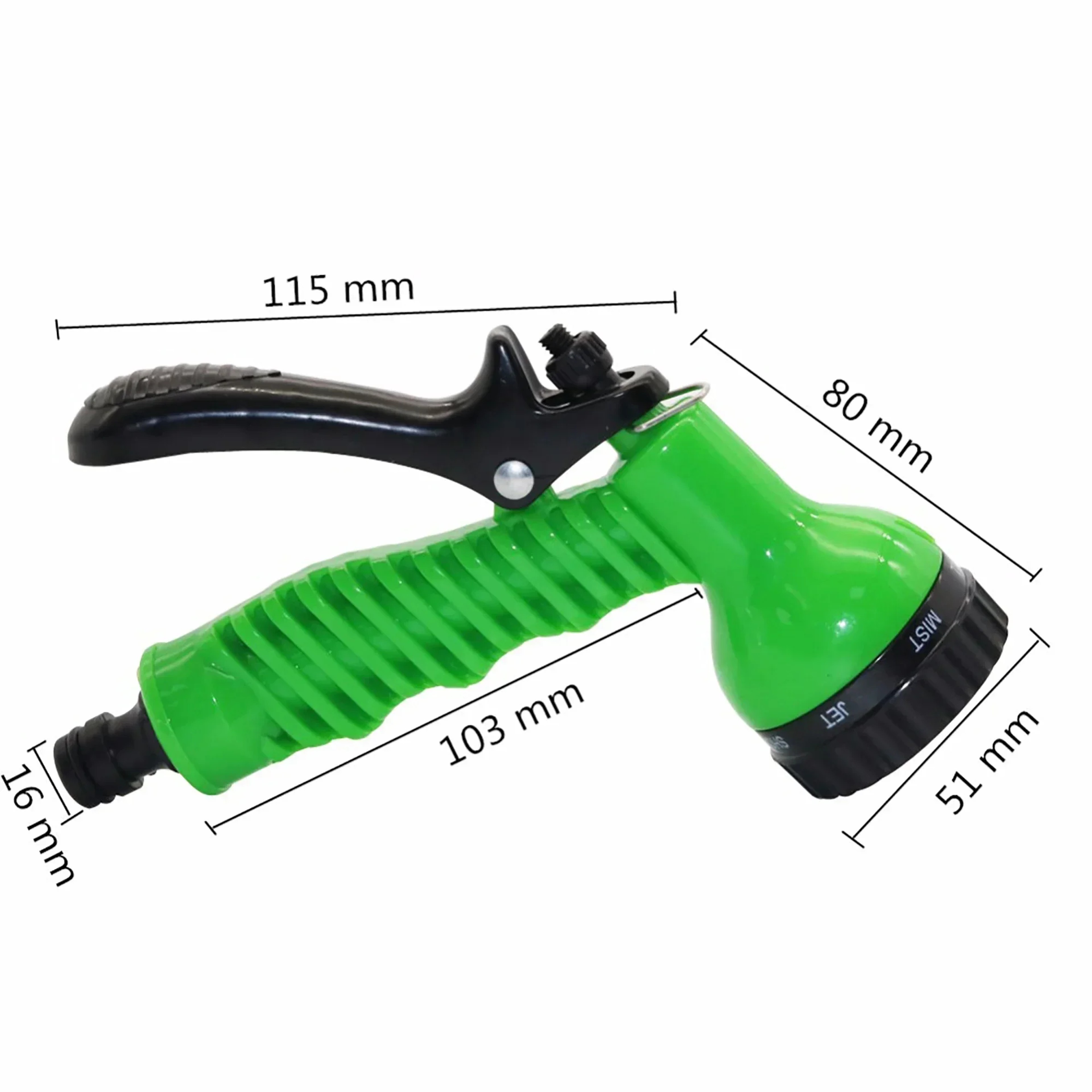 Seven Function High Pressure Garden Water Spray Gun with Variable Spray Patterns – view 1