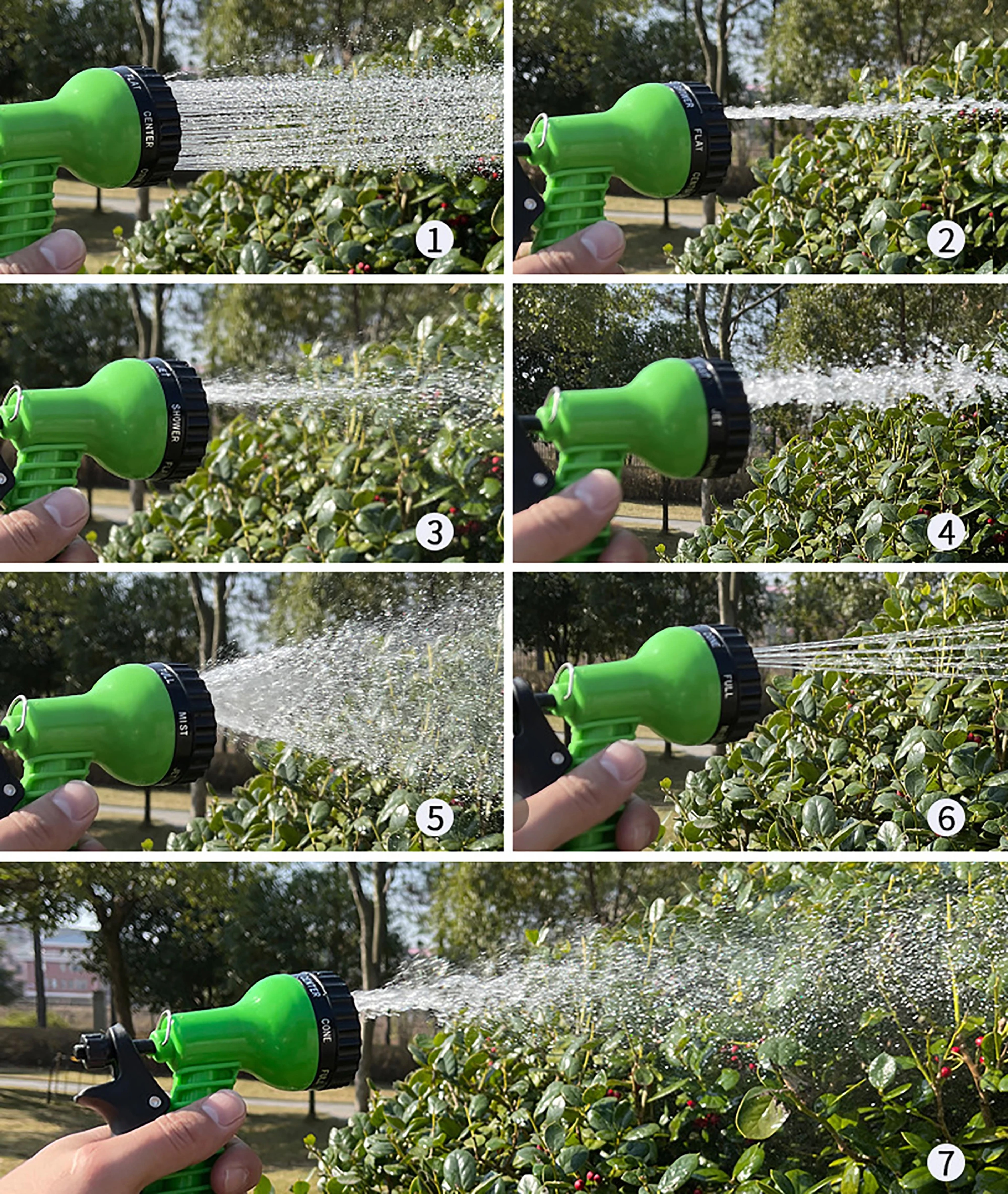 Seven Function High Pressure Garden Water Spray Gun with Variable Spray Patterns – view 6