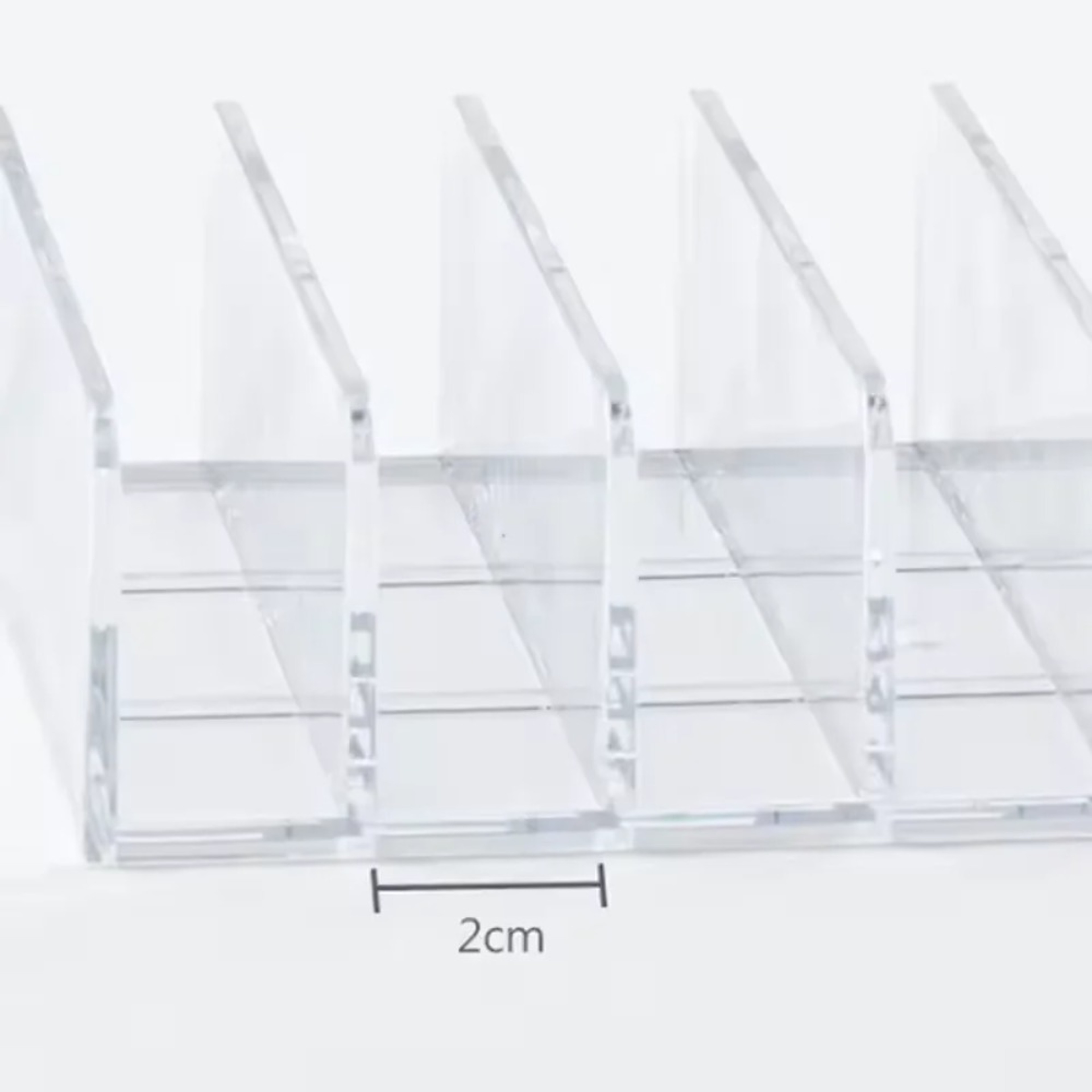 Seven Compartment Clear Acrylic Makeup Organizer for Cosmetics and Brushes – view 6