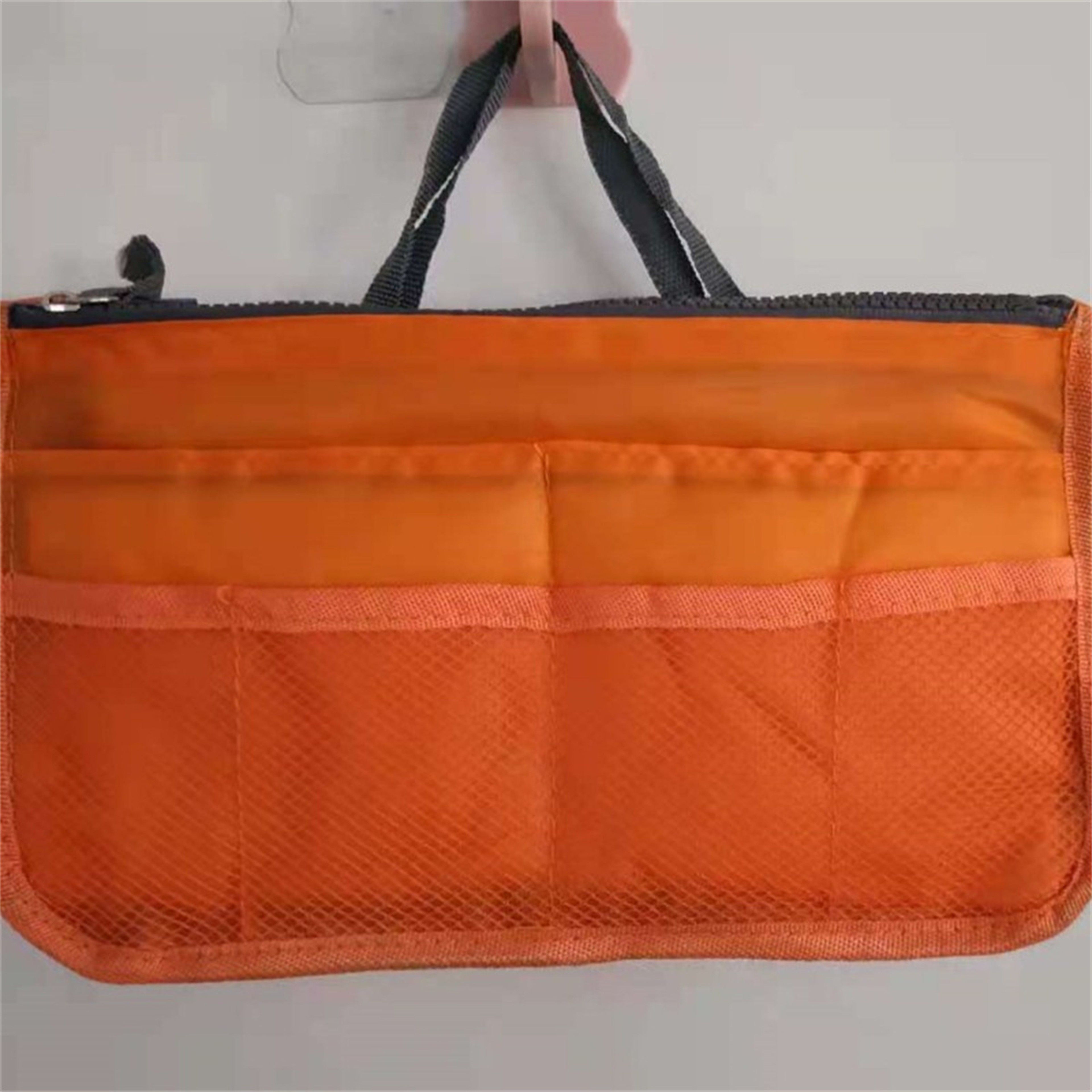 Foldable Double Zipper Cosmetic Storage Bag with Expandable Design – view 13