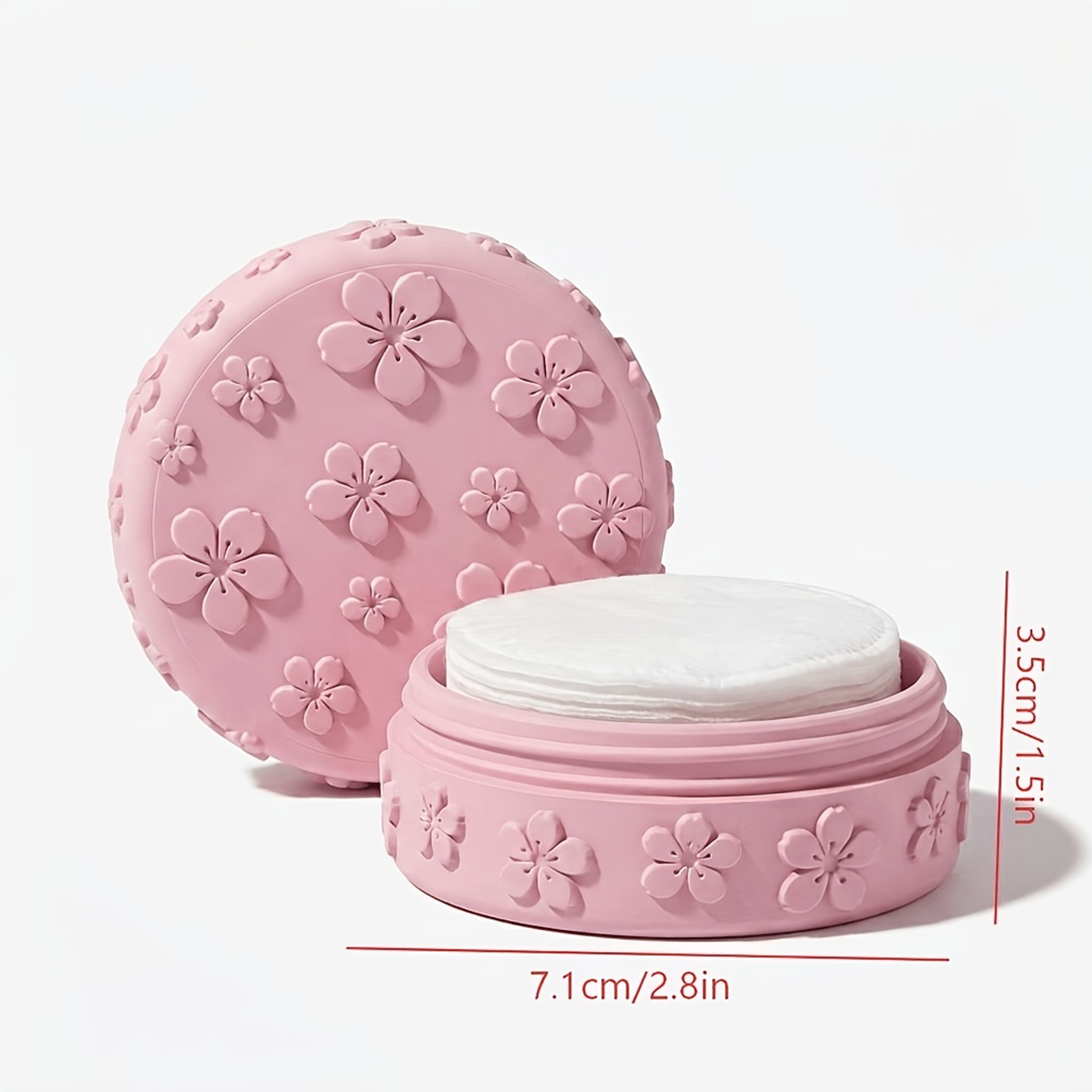Cherry Blossom Makeup Cotton Storage Box with Lid – view 6