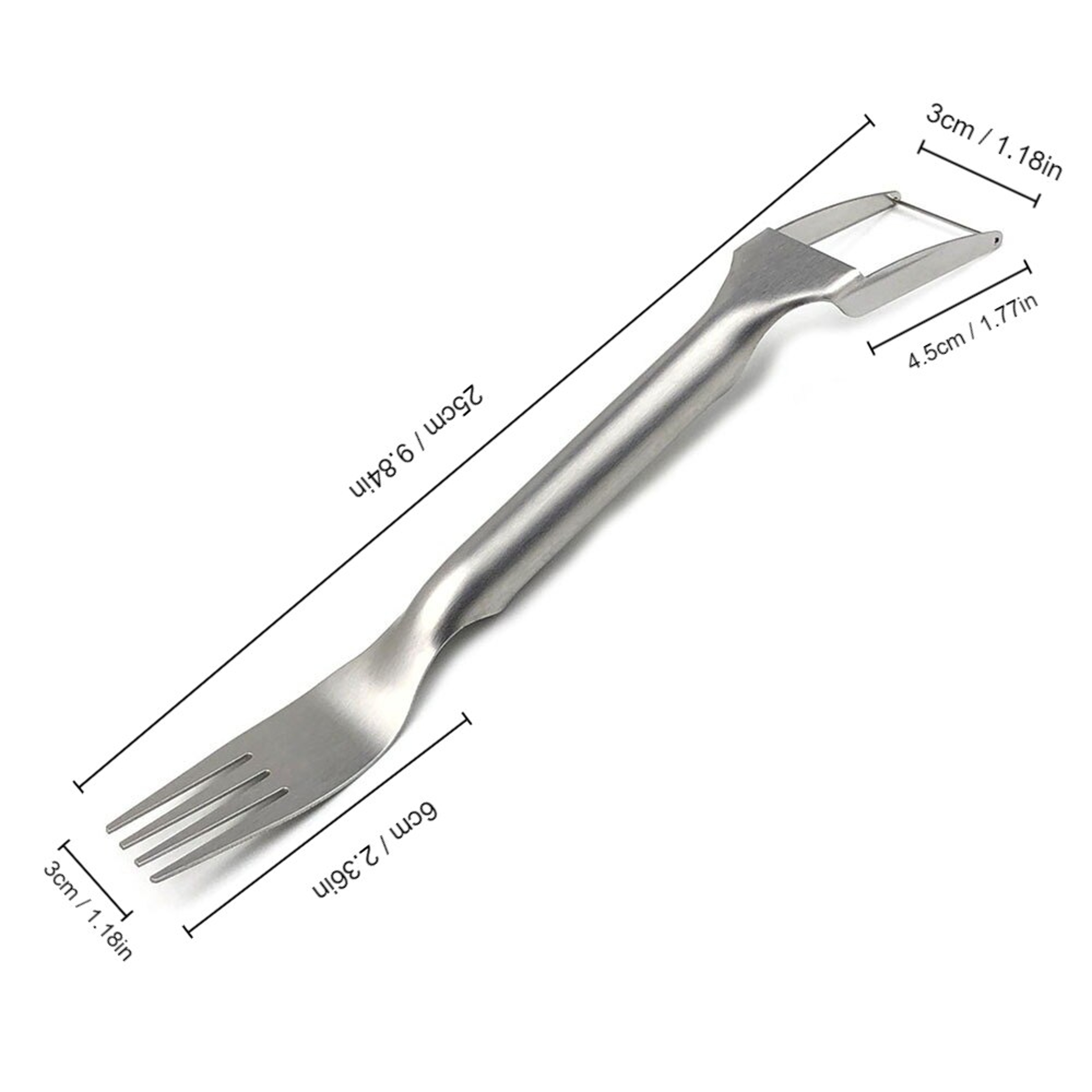 Stainless Steel Watermelon Slicer and Fork – view 6