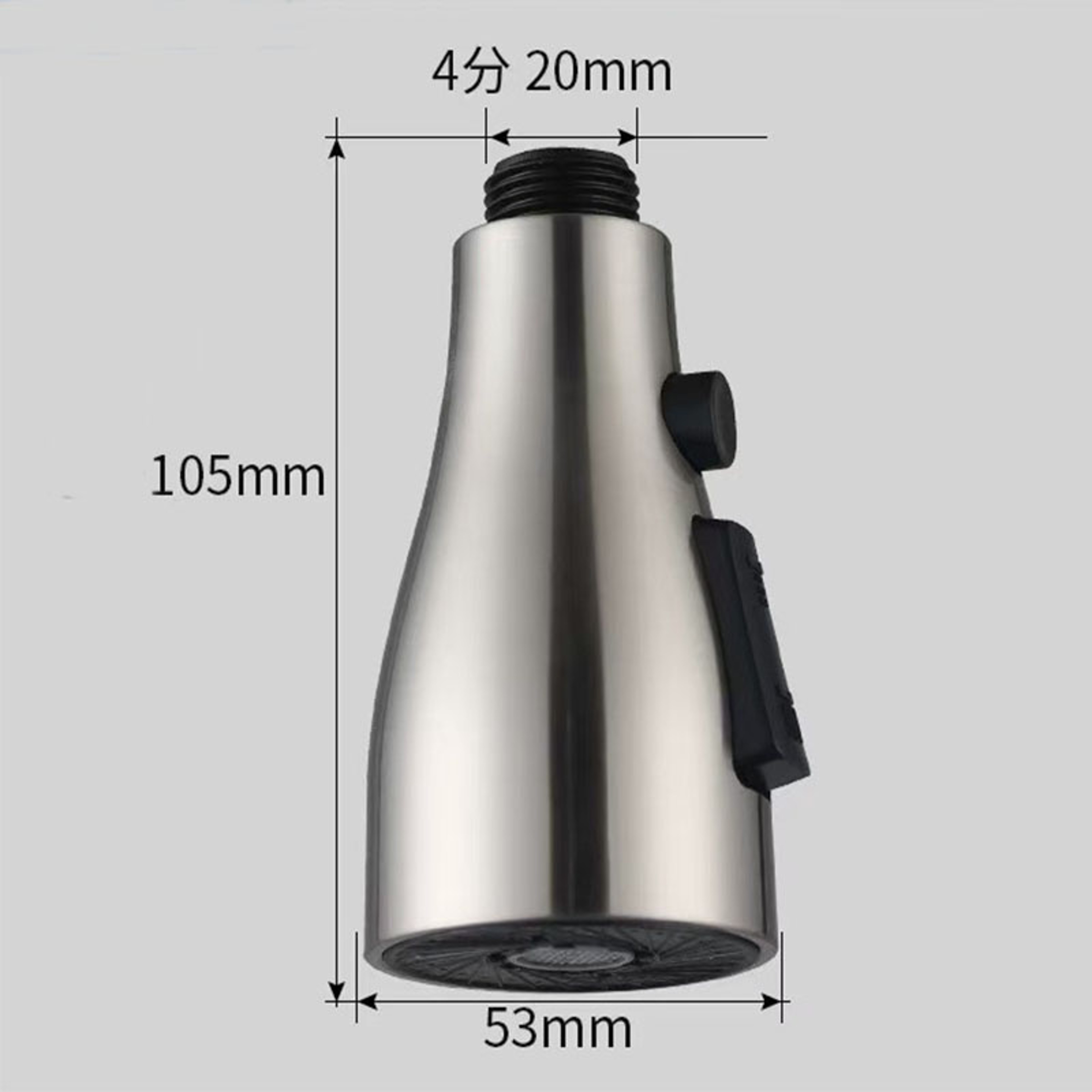 Three Mode Faucet Sprayer Nozzle ABS Replacement Spray Head for Connection – view 9