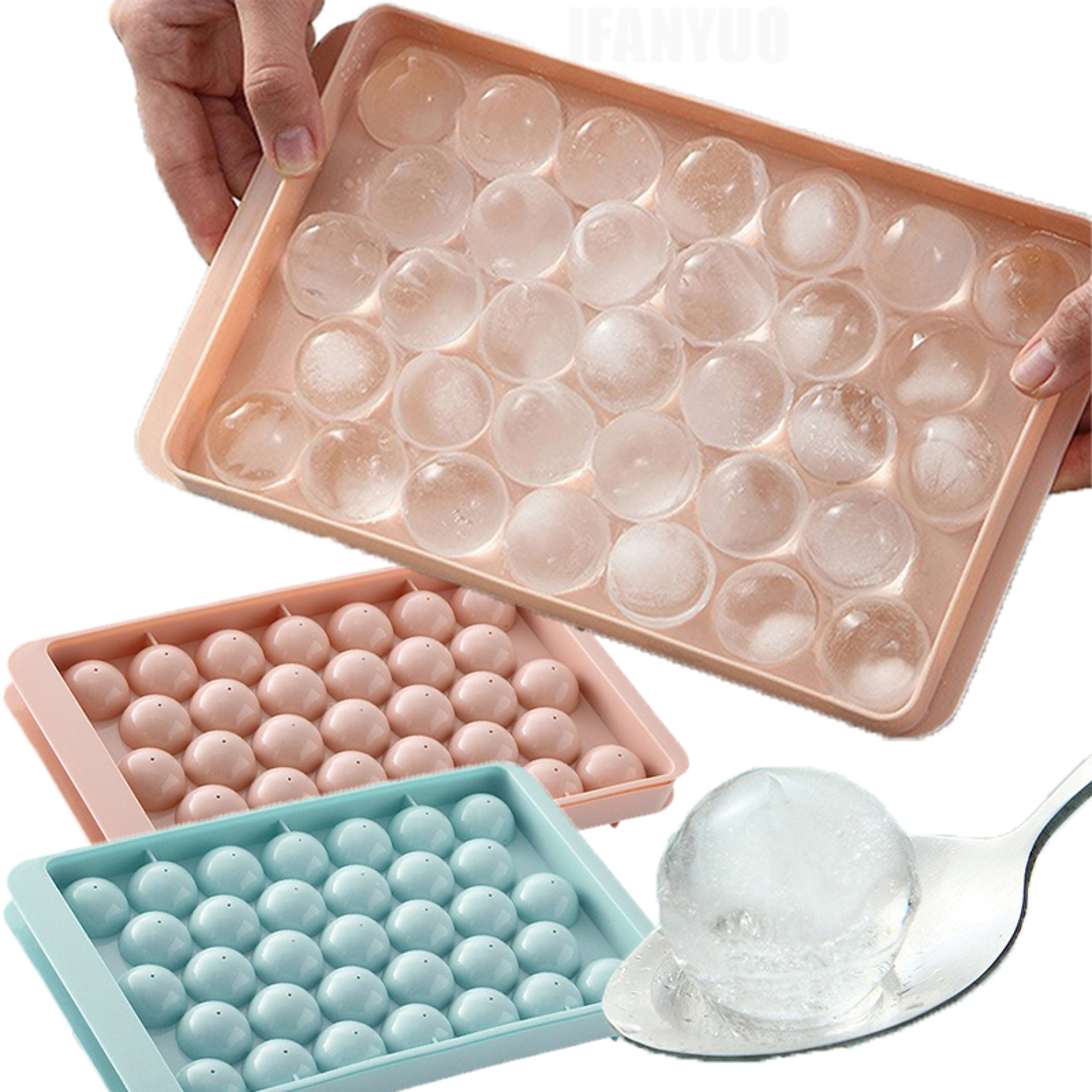 Plastic Ice Ball Mold Tray For Whiskey Ice Popsicles And Frozen Treats 0
