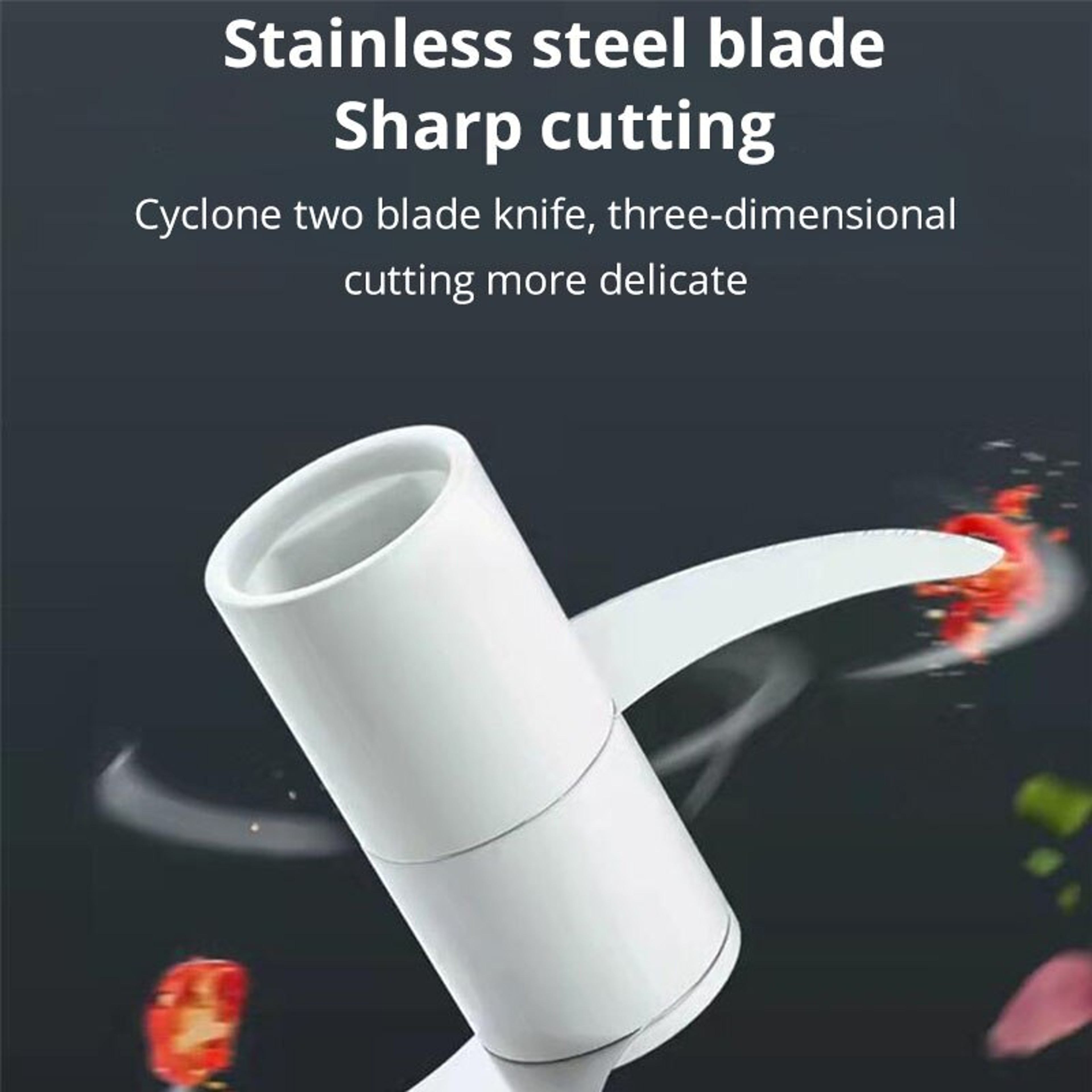 Manual Garlic Masher With Stainless Steel Blade Hand Pull Kitchen Chopper 1