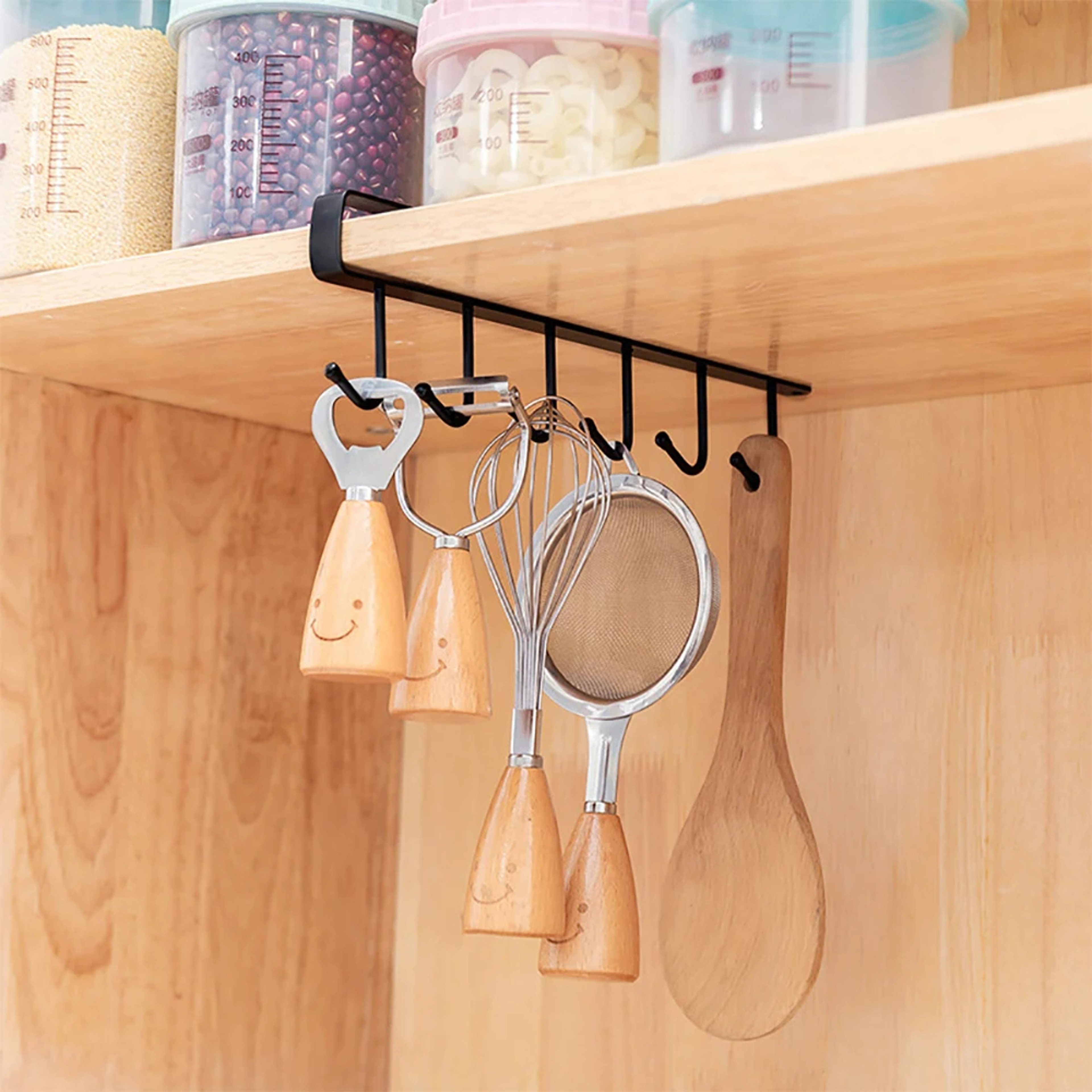 Six Hook Coffee Mug Holder Kitchen Cabinet Organizer – view 2