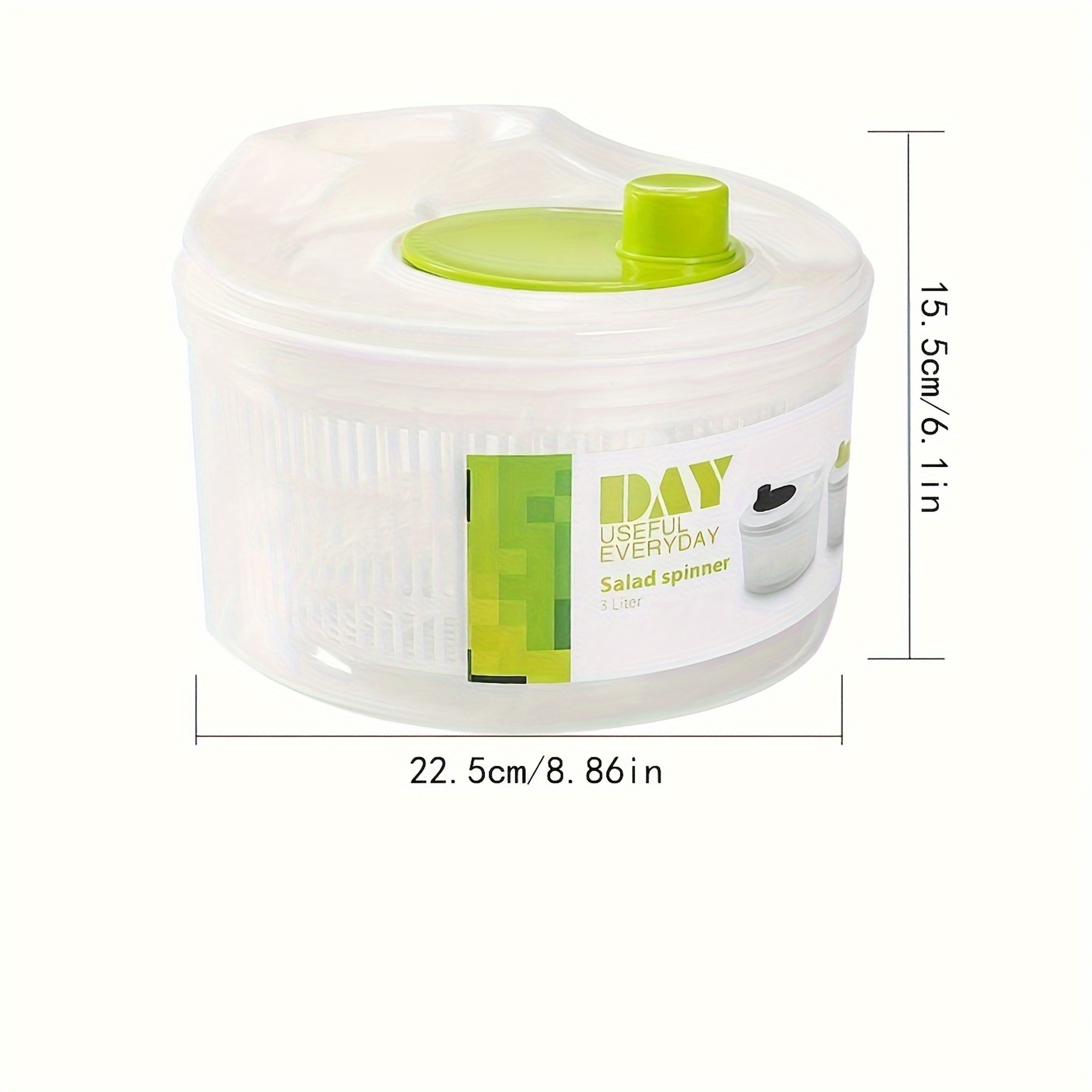 Manual Vegetable Salad Spinner and Fruit Dehydrator – view 5
