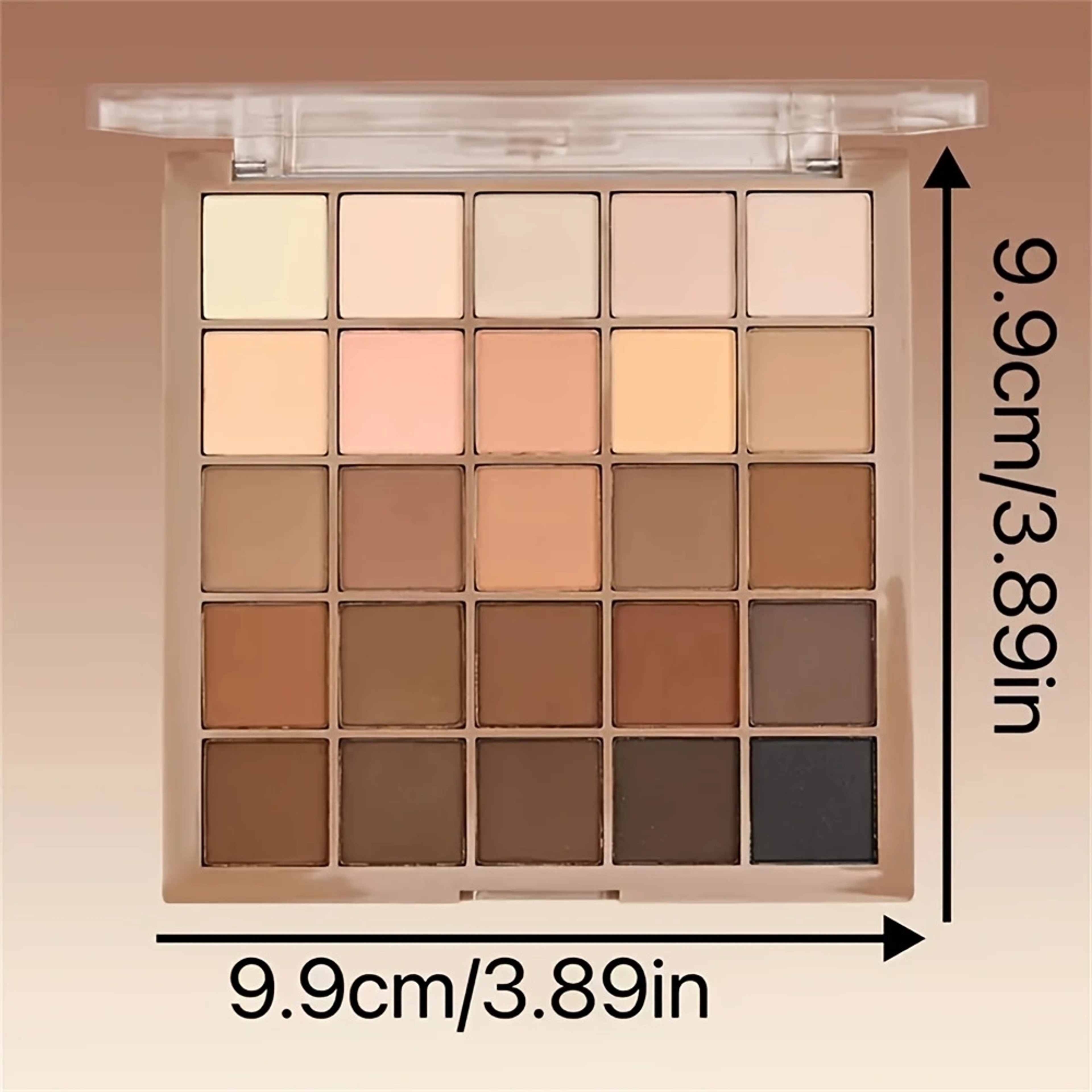 Twenty five Color Neutral Eye shadow Palette with Gray Brown Coffee and Chocolate Tones – view 4