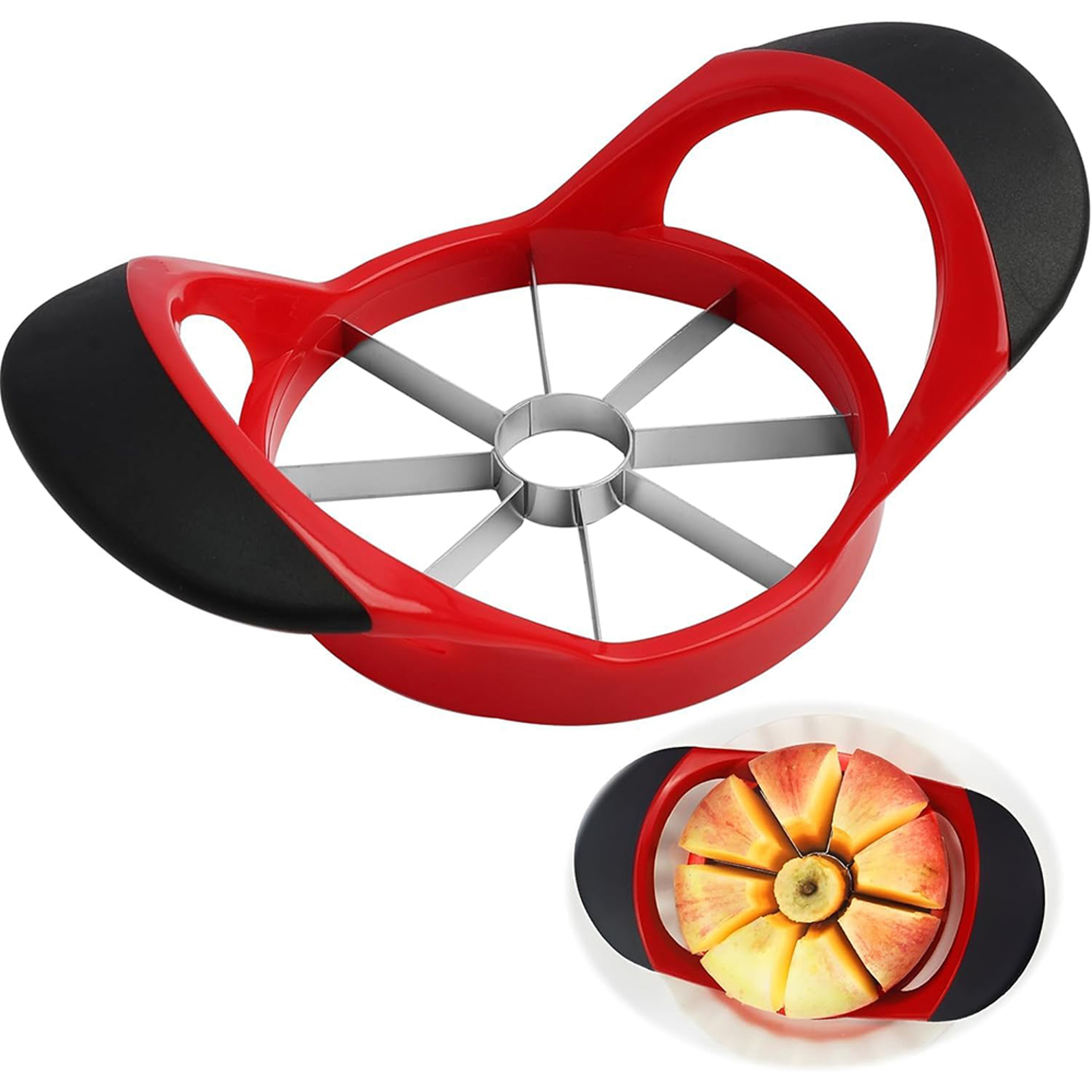 Stainless Steel Apple Slicer and Corer Fruit Cutting Kitchen Tool – view 7