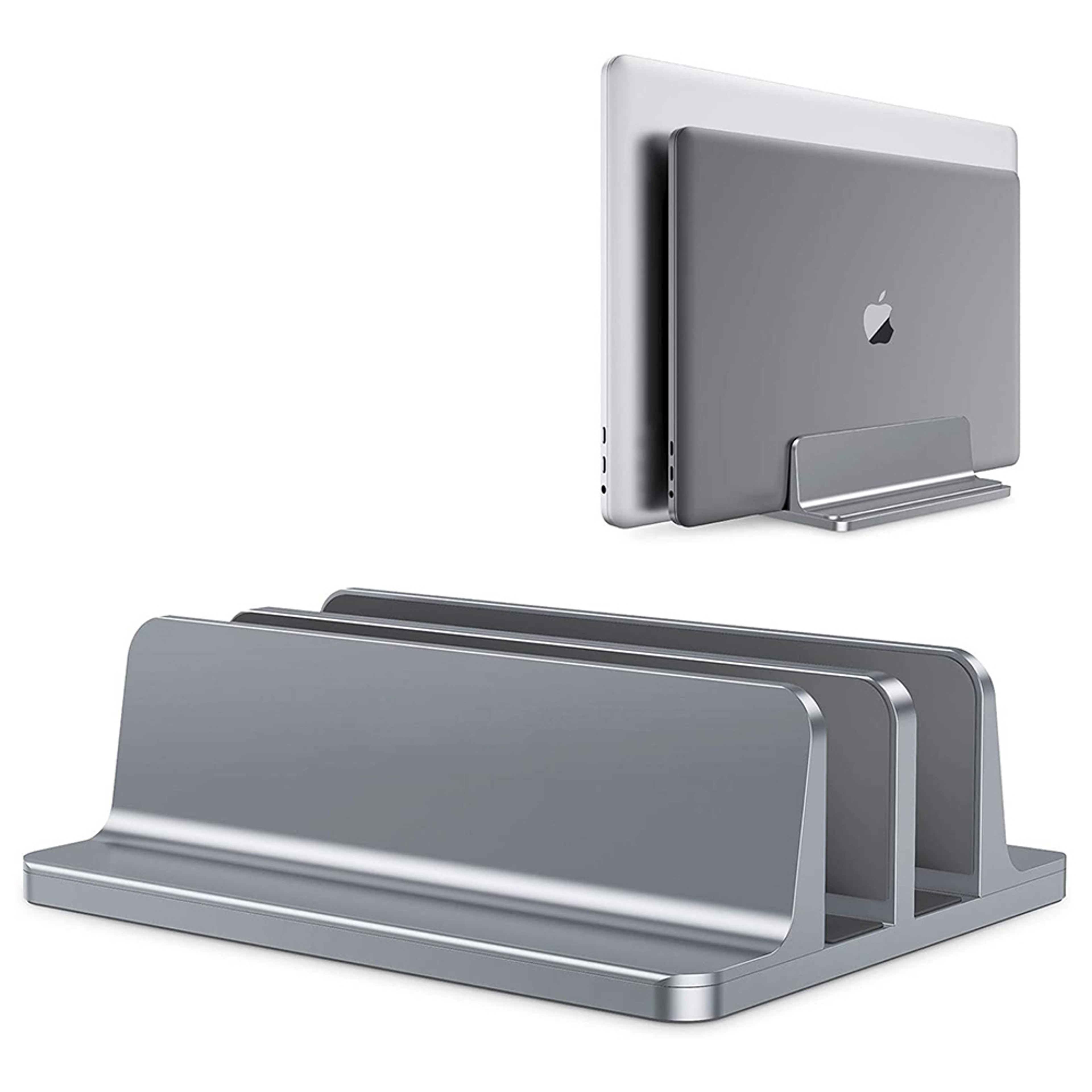 Adjustable Aluminum Vertical Laptop Stand Portable Notebook Holder – view 10
