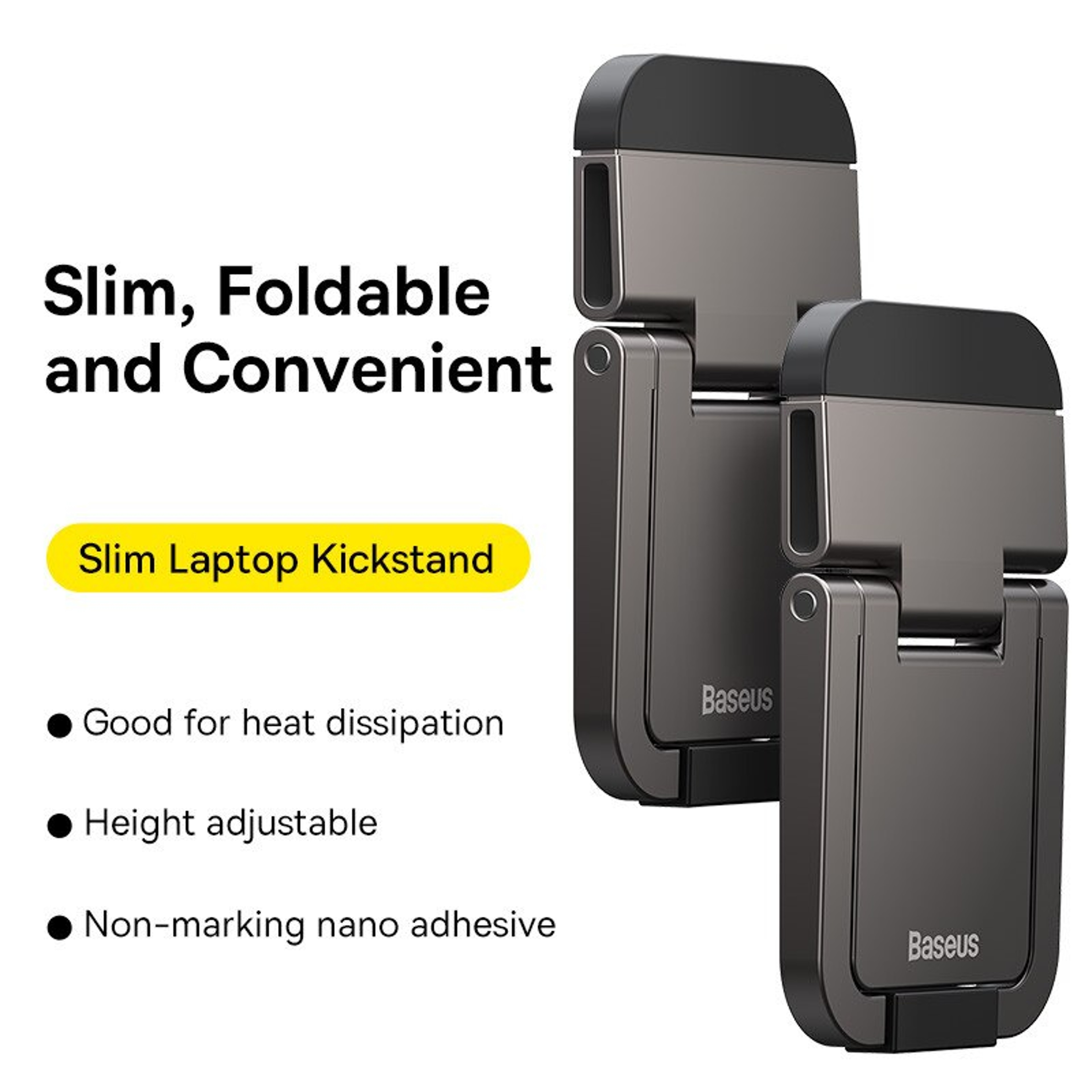 Foldable Adjustable Aluminum Laptop Stand Portable Notebook Riser 4