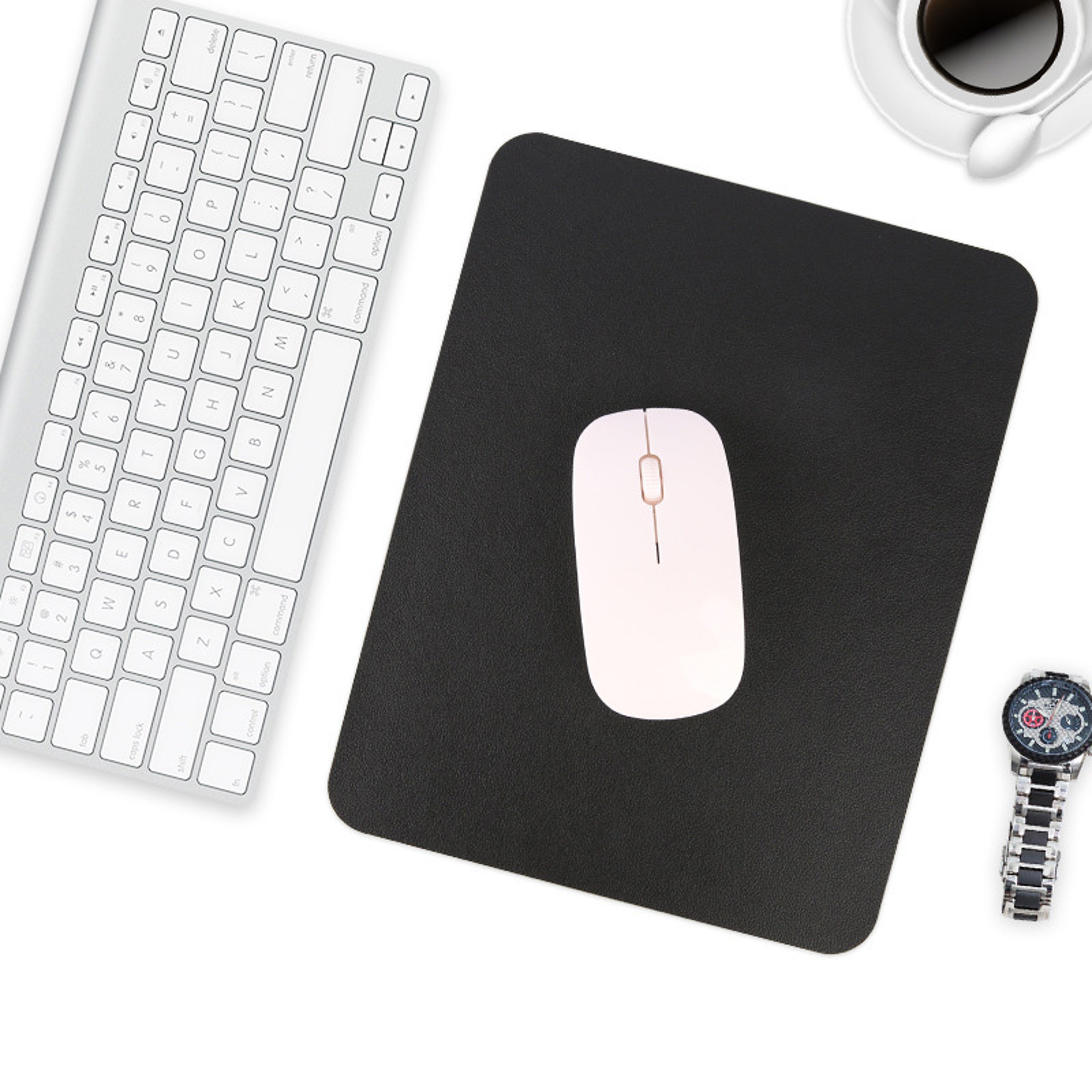Small Leather Mouse Pad Non-Slip Waterproof Anti Scratch Desk Mat – view 4