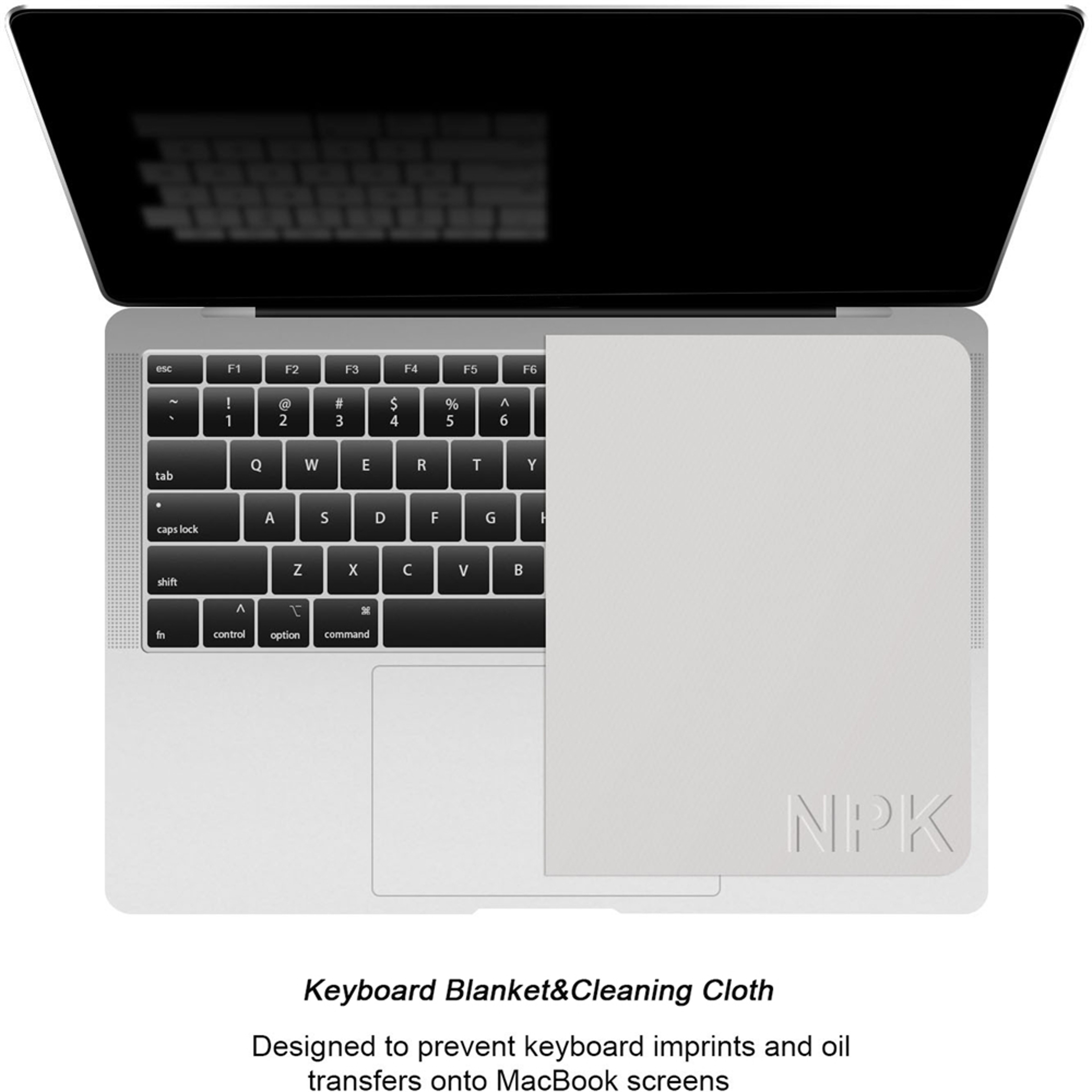 Microfiber Laptop Keyboard Cover and Screen Cleaning Cloth – view 3