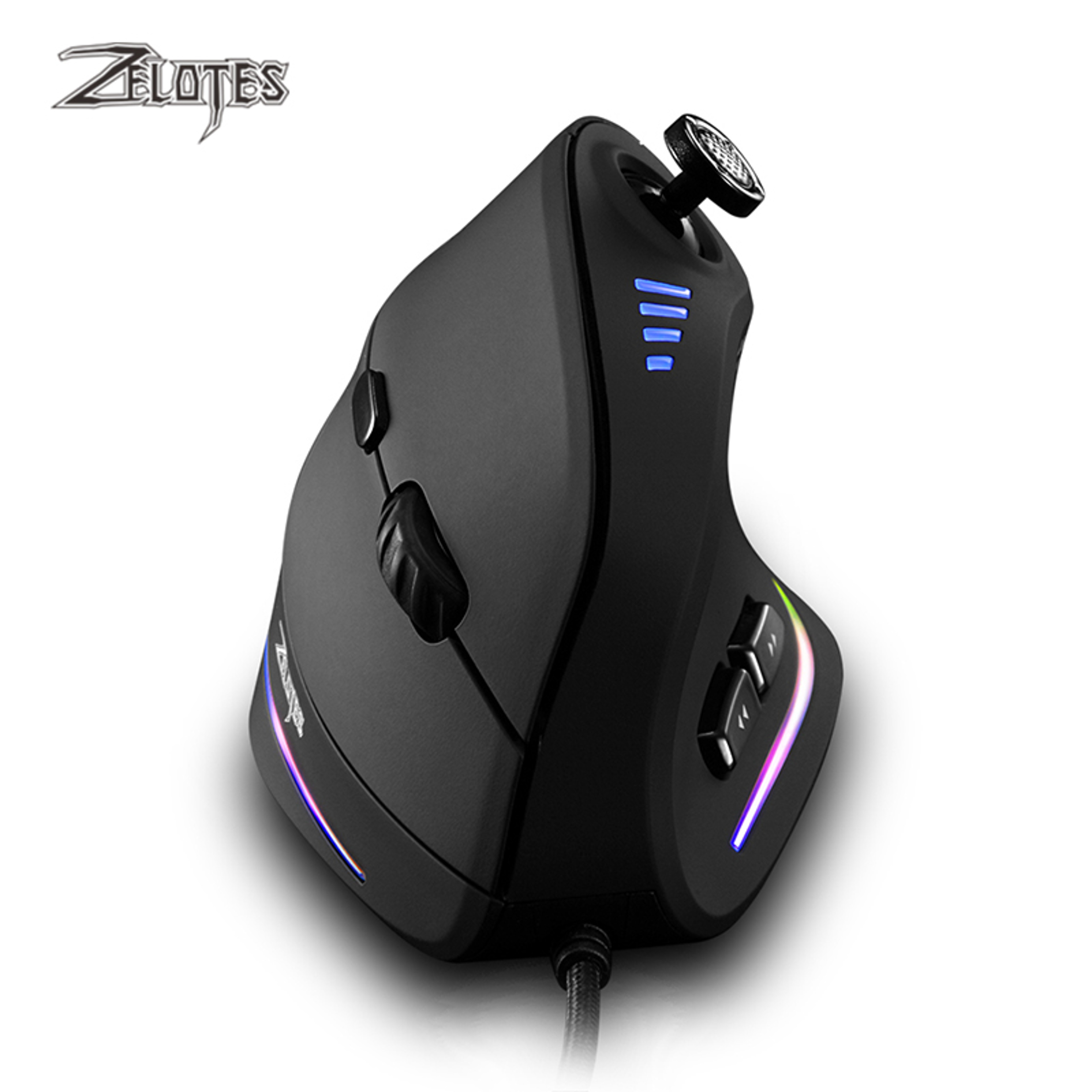 Upright Eleven Key Optical Wired Gaming Mouse With DPI And Custom Programming 5