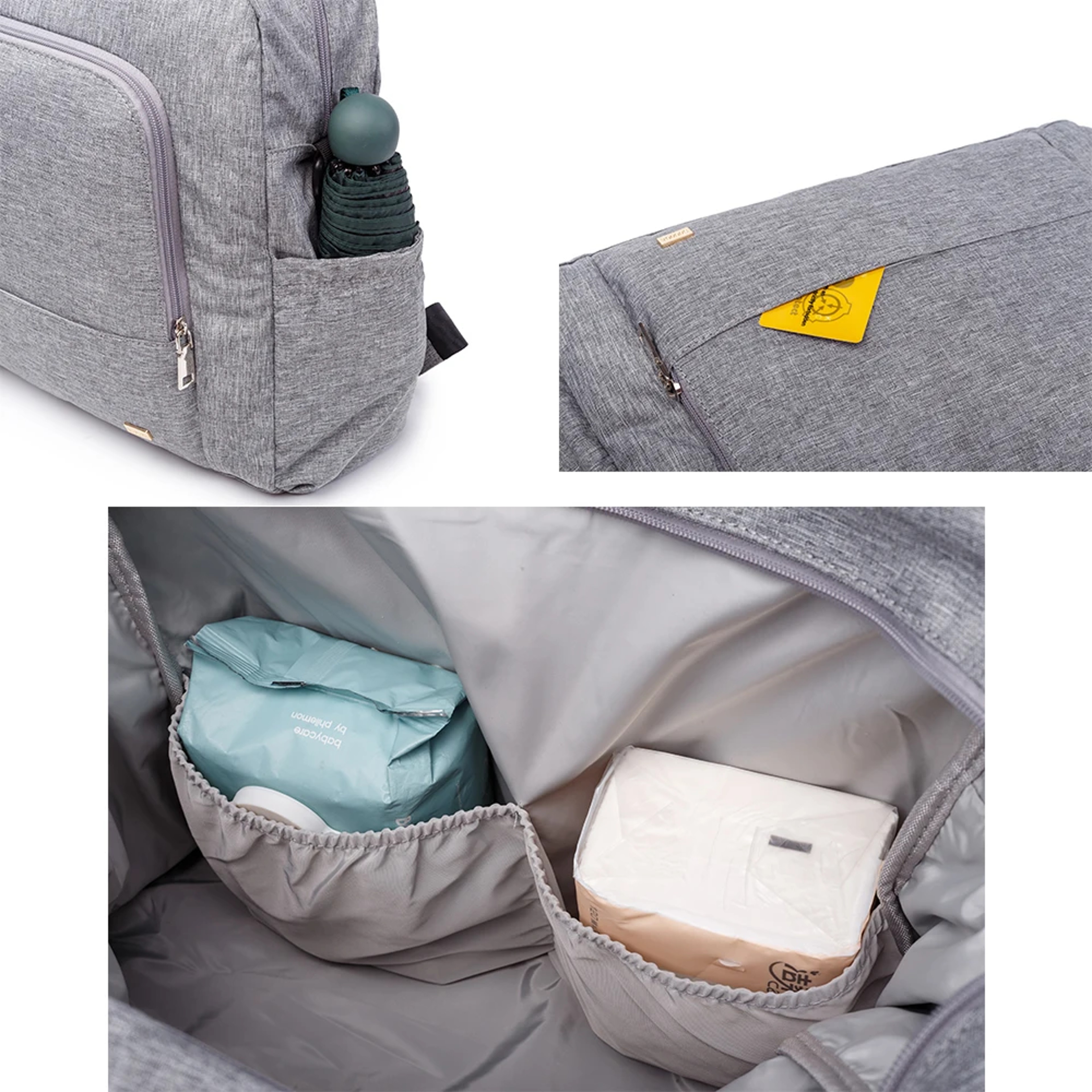 Waterproof Multi functional Diaper Backpack Stylish Large Baby Changing Bag – view 5
