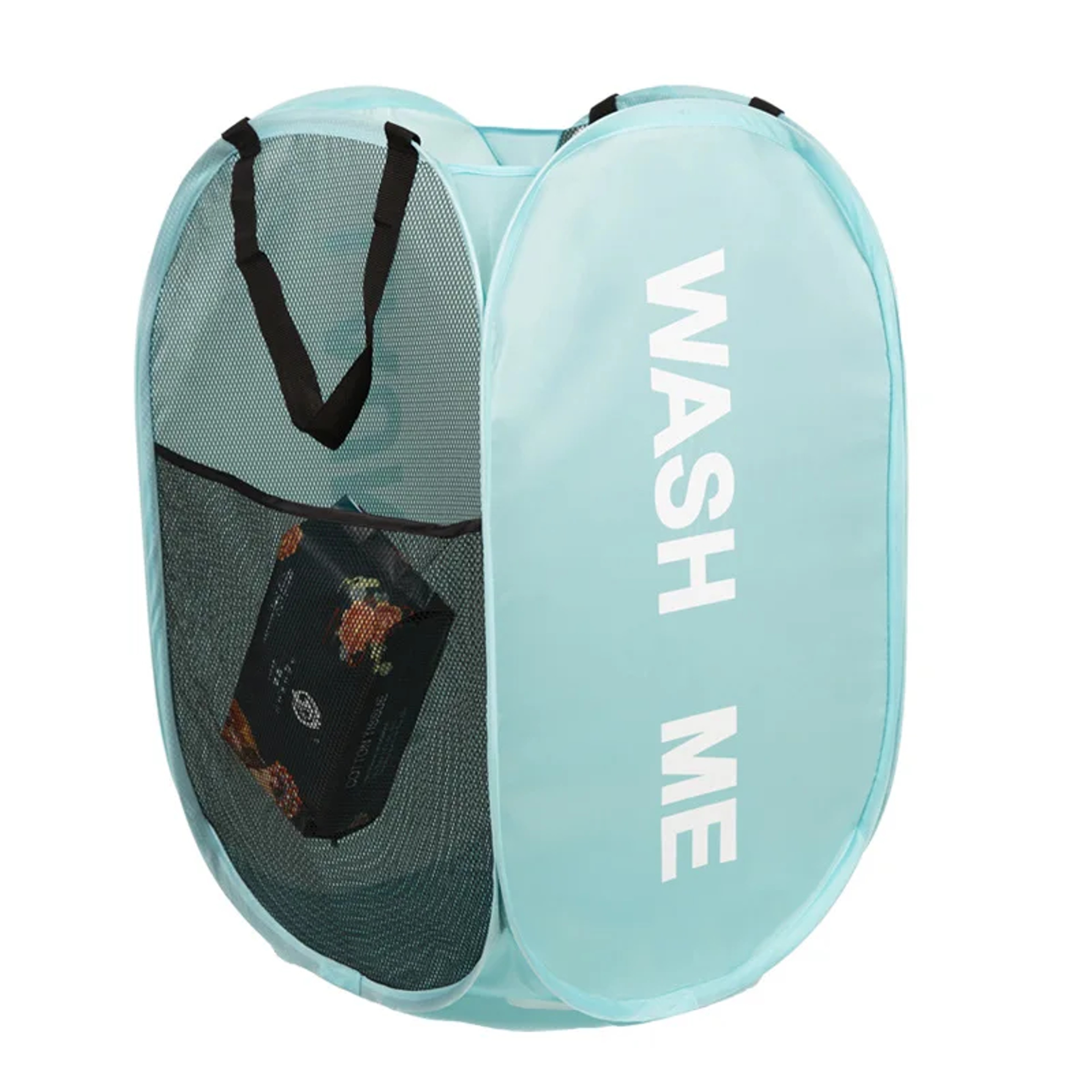 Foldable Double Sided Printed Laundry Bag Vertical Dirty Clothes Storage Basket 1