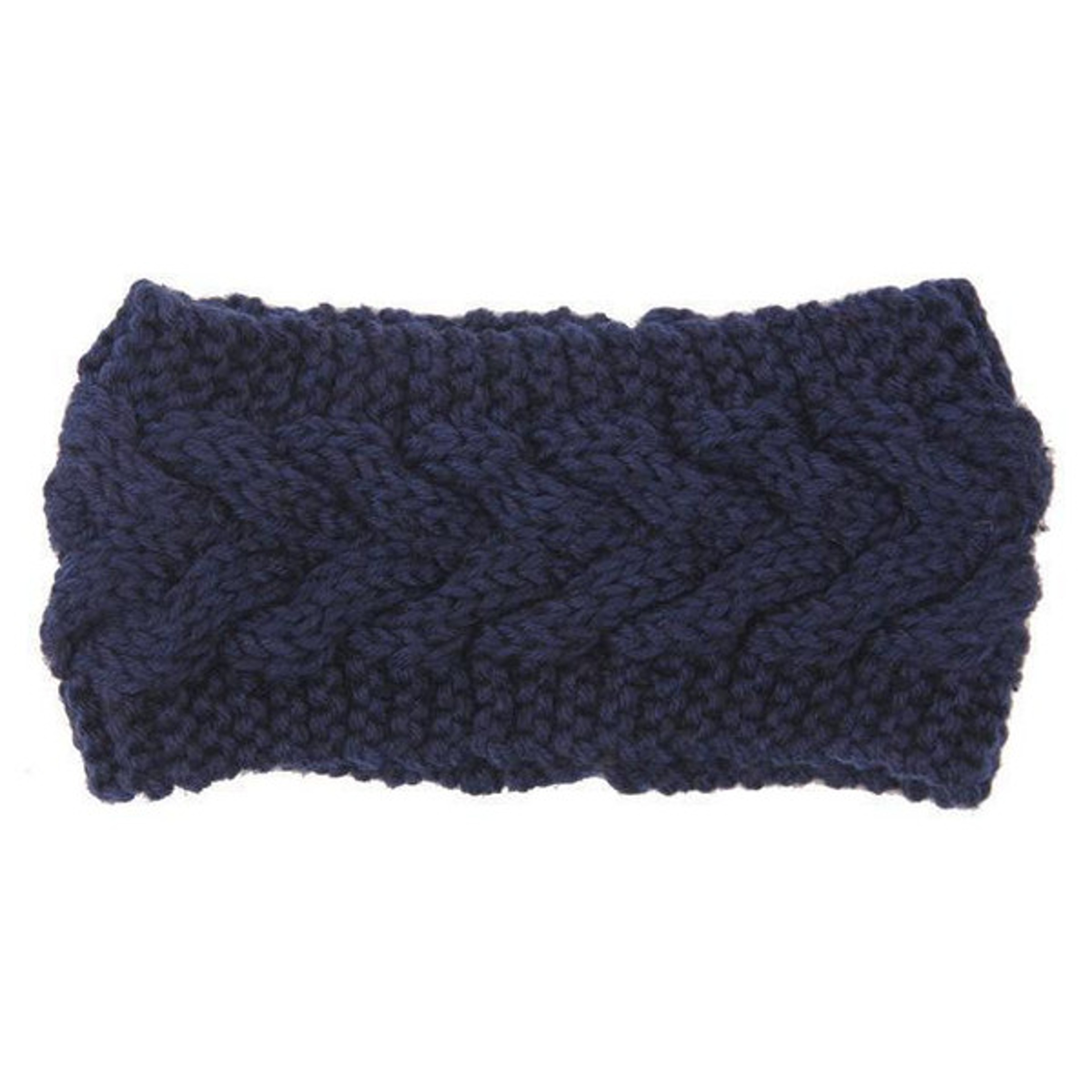 Adjustable knit ear warmers in pastel colors