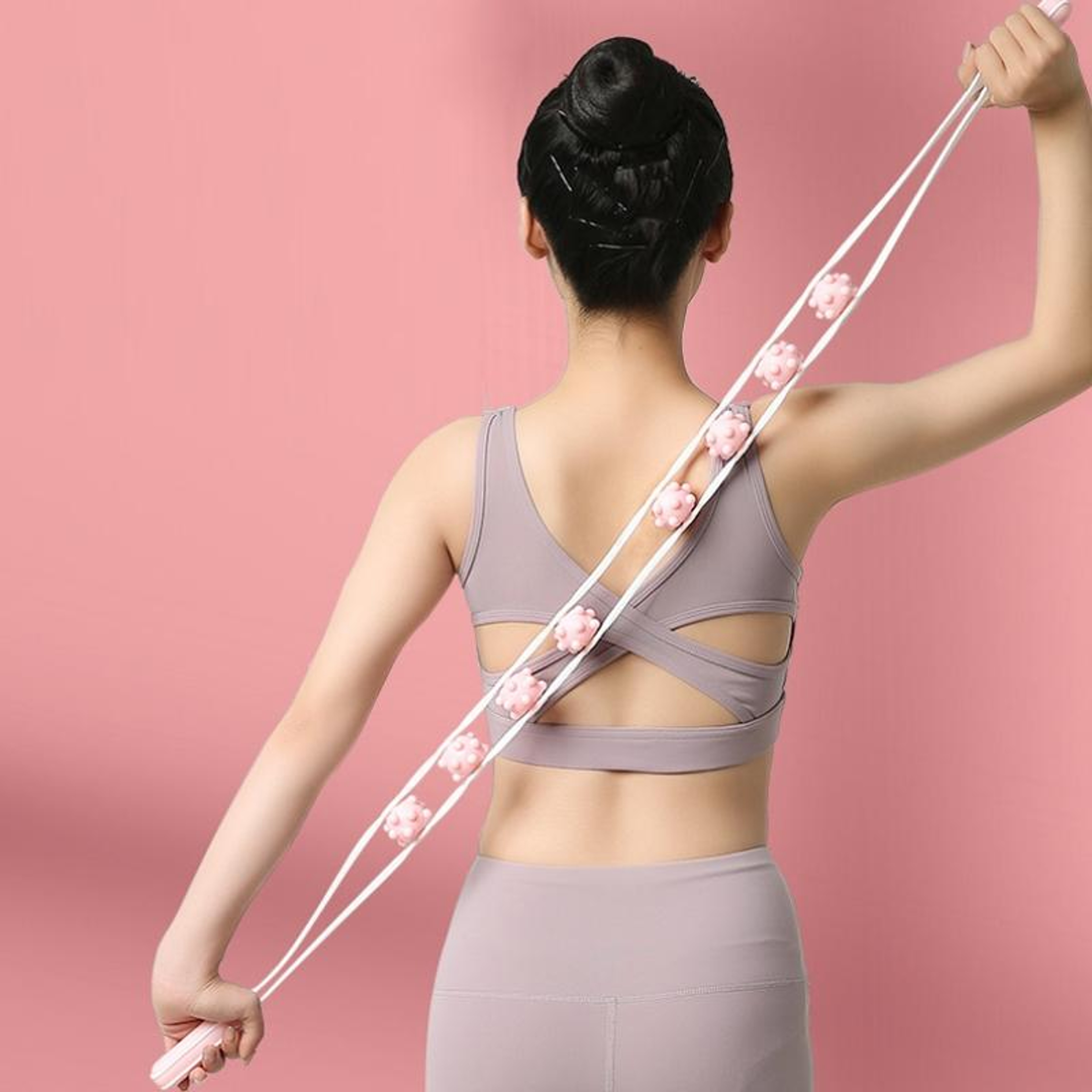 Manual Neck Massager Roller For Shoulder Back Relief 1