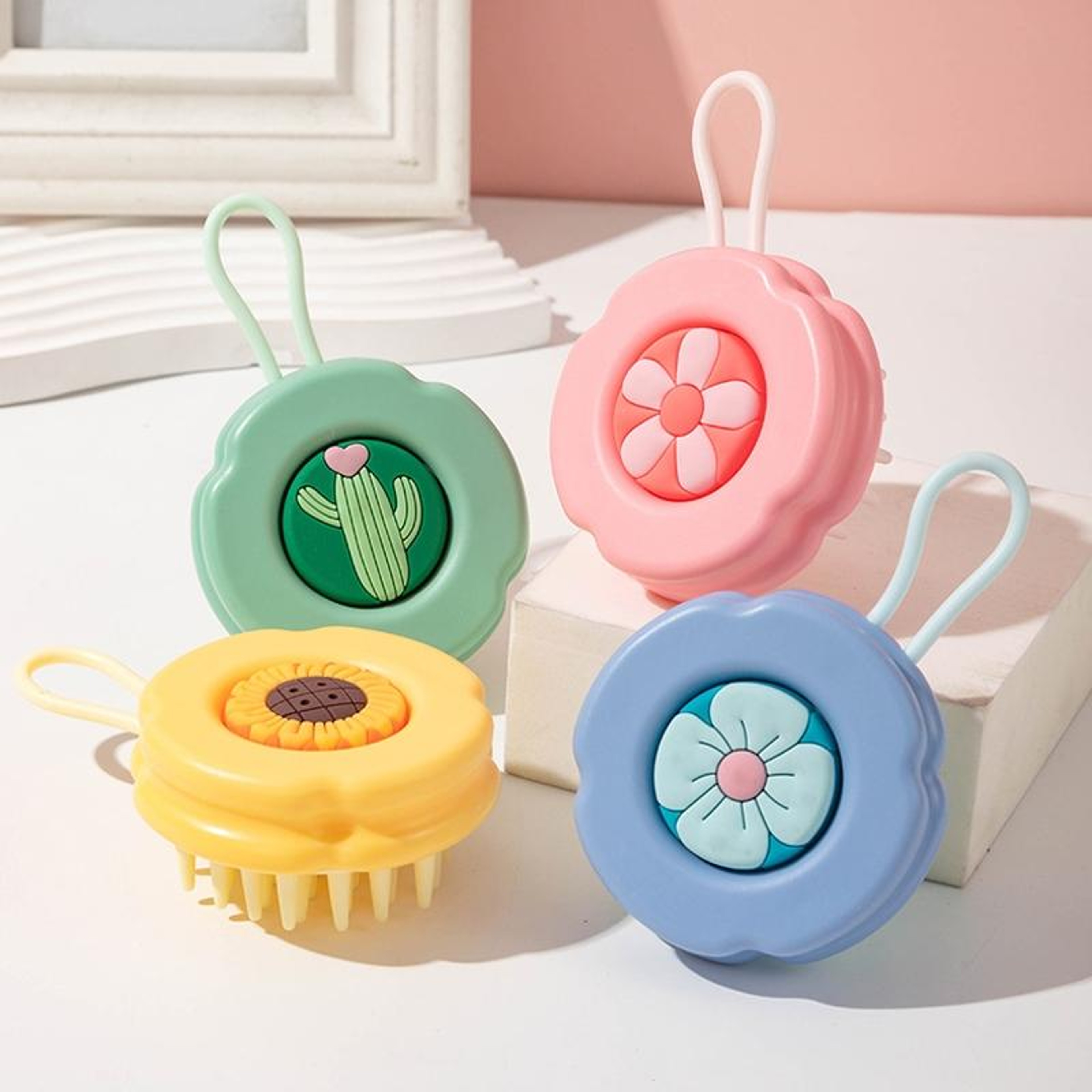Kids Silicone Scalp Massager Shampoo Brush For Gentle Hair Washing 0