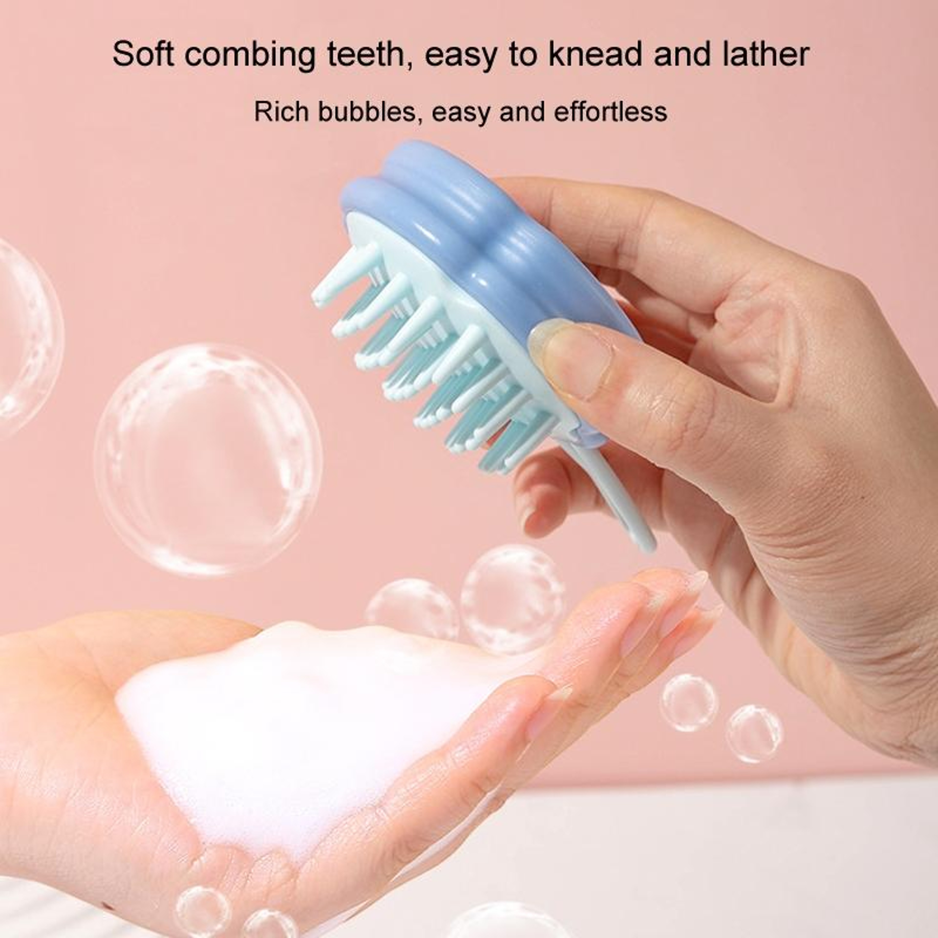 Kids Silicone Scalp Massager Shampoo Brush For Gentle Hair Washing 3