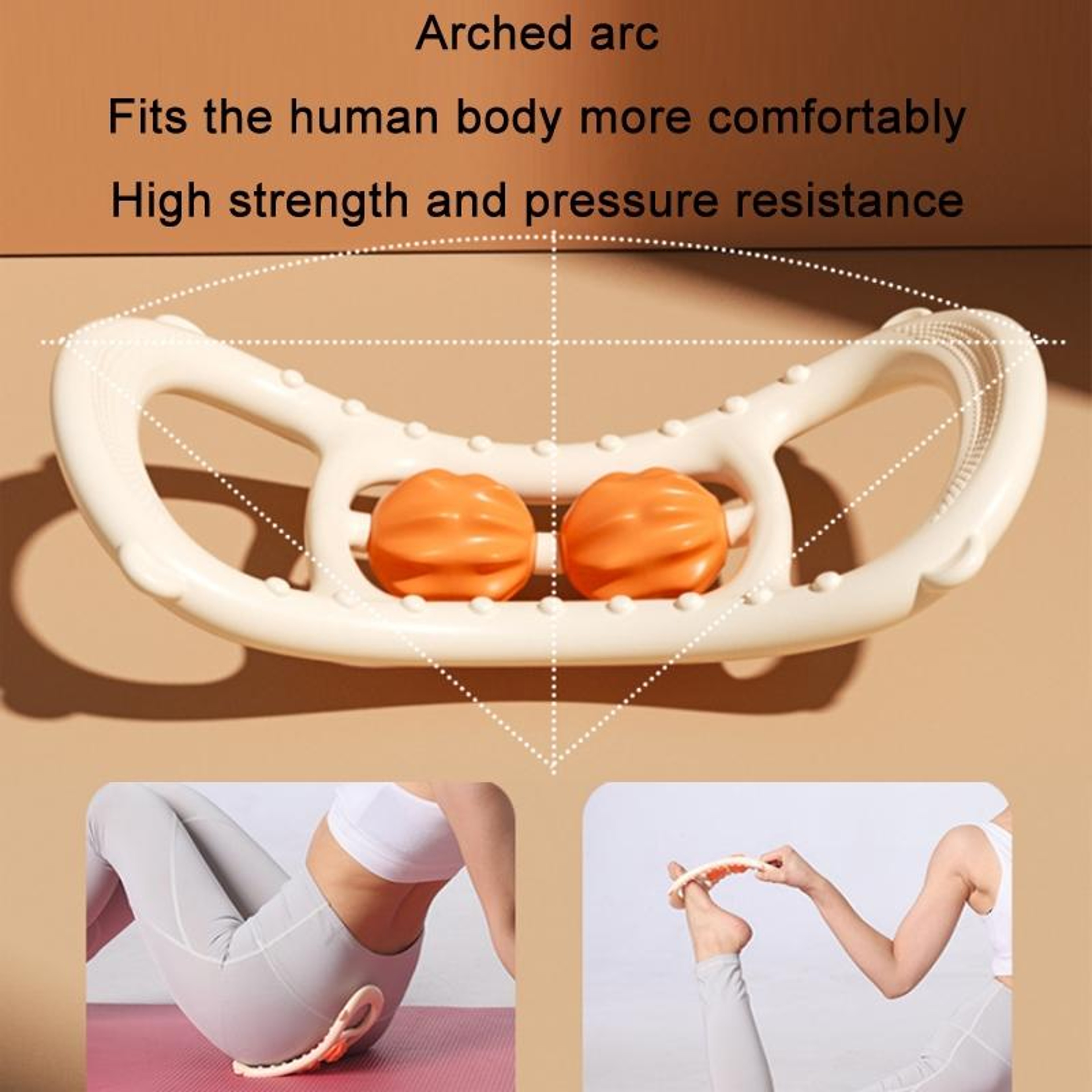 Yoga Stretch Ring Massage Roller For Assisted Stretching 1