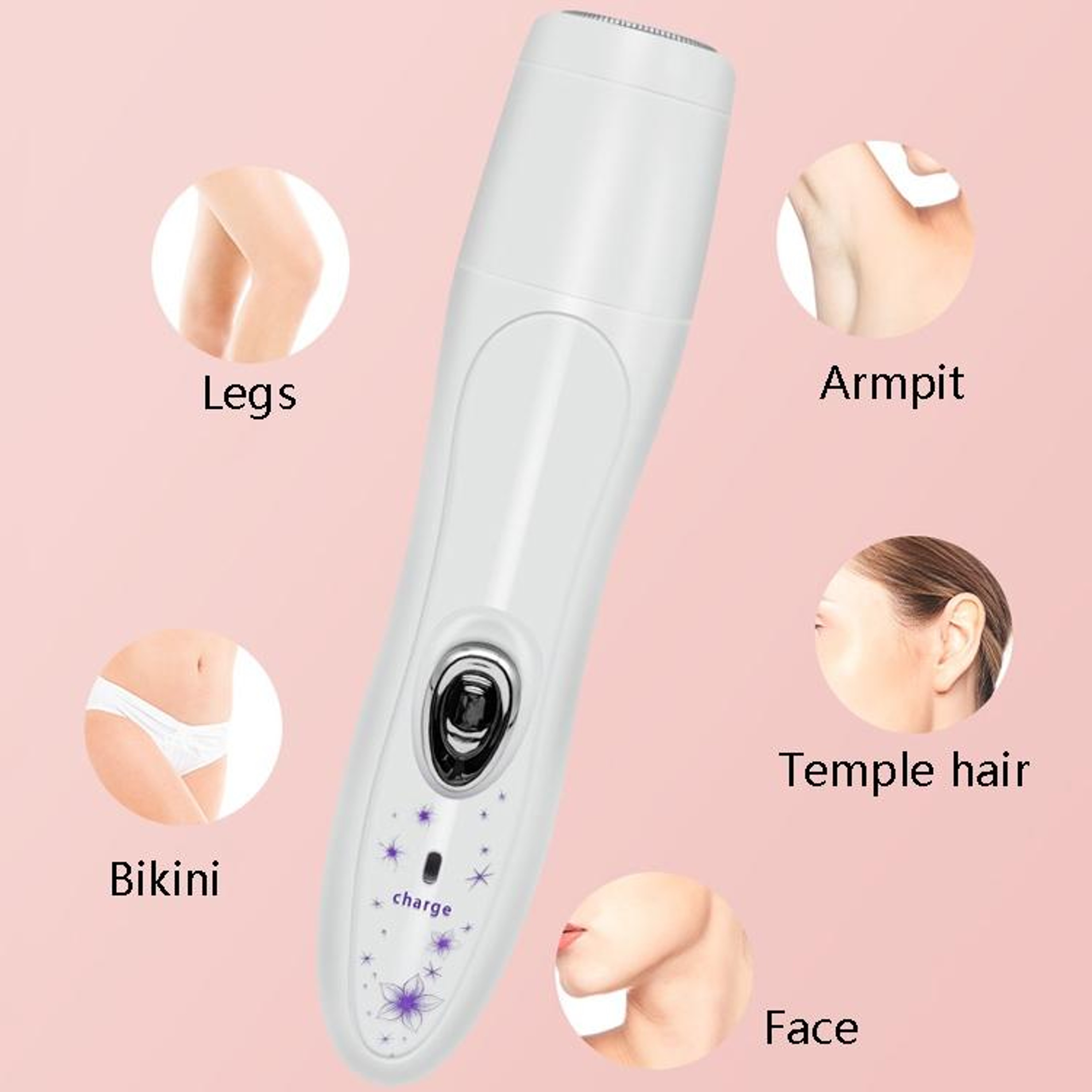 Electric Epilator For Women MultiFunction Waterproof Shaver With Eyebrow  Nose Hair Trimmer 6
