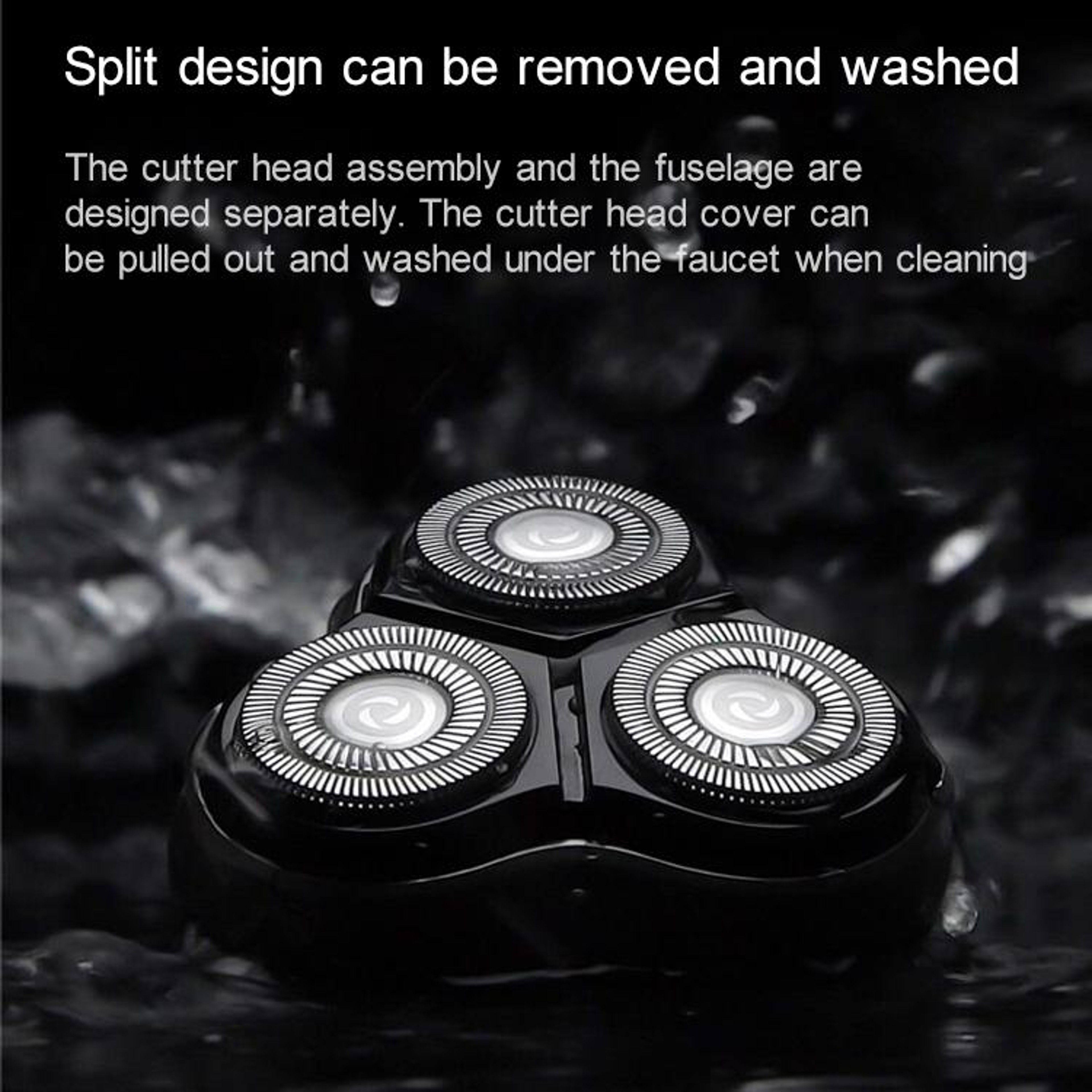 Waterproof Triple Rotary Electric Shaver For Men Rechargeable With Beard Trimmer 7