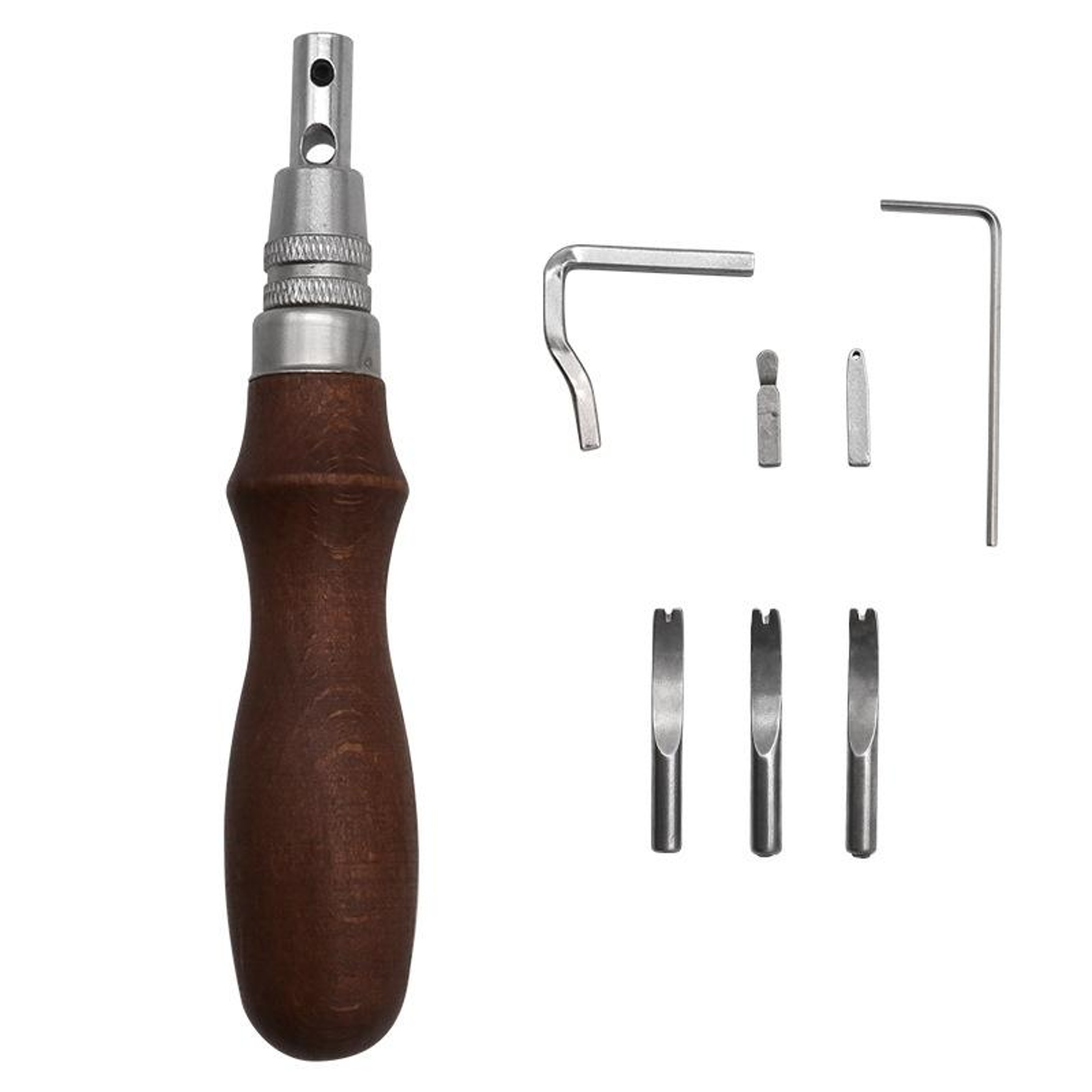 Leather Edge Trimmer and Groove Cutter Tool with Replaceable Blades – view 1