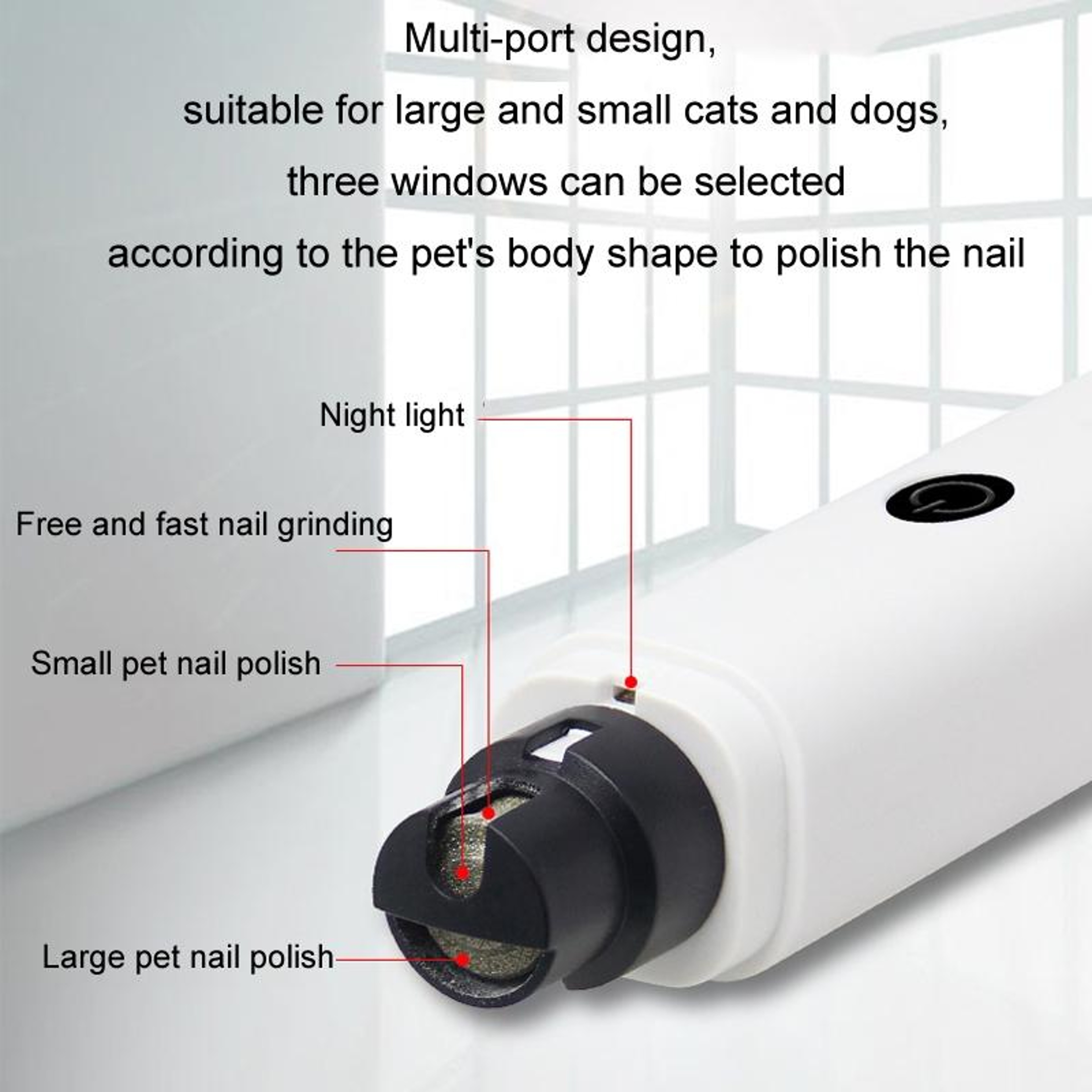 Pet Nail Grinder With LED Light Fully Automatic 5