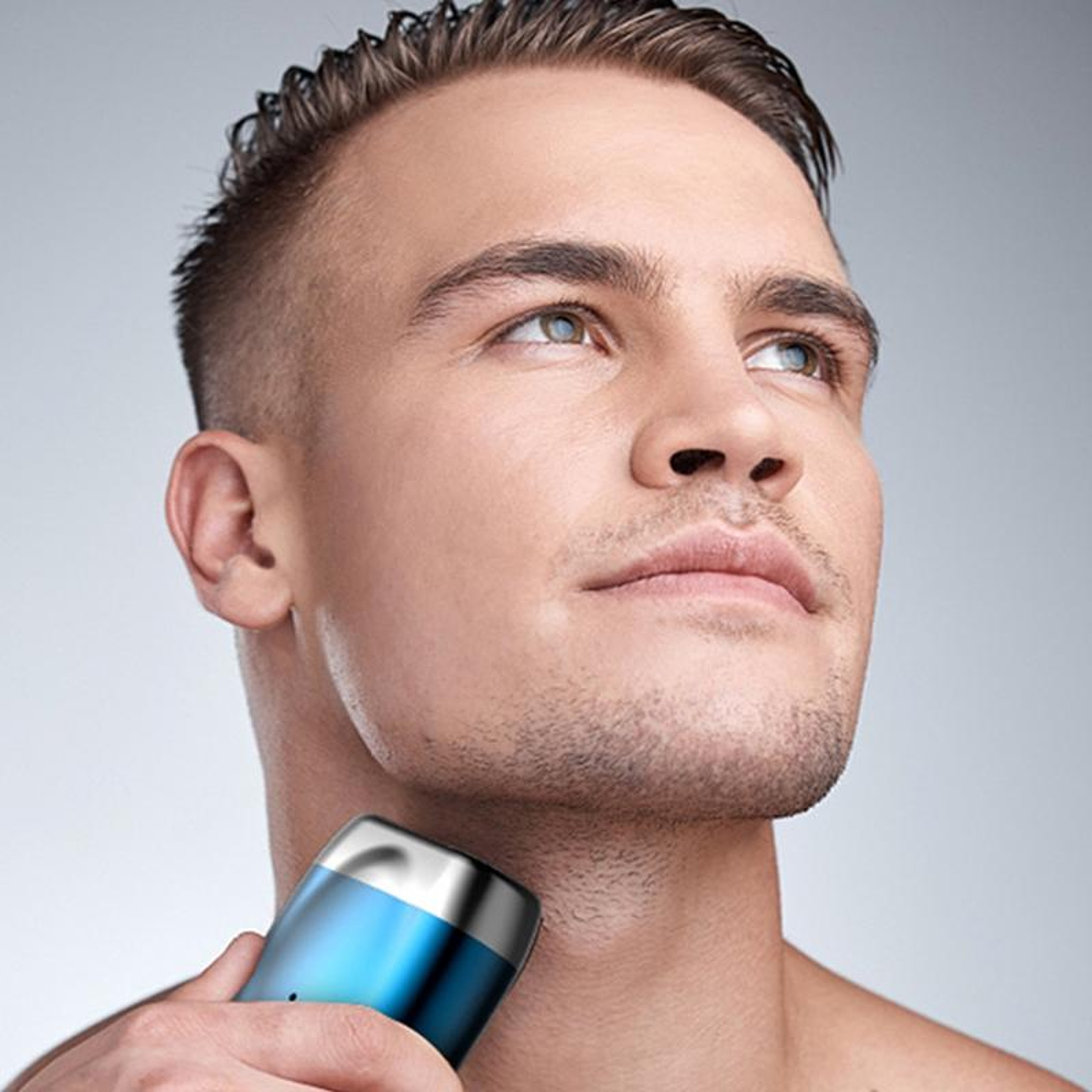 DoubleHead Mini Magnetic Shaver Portable Mens Electric Shaver 8
