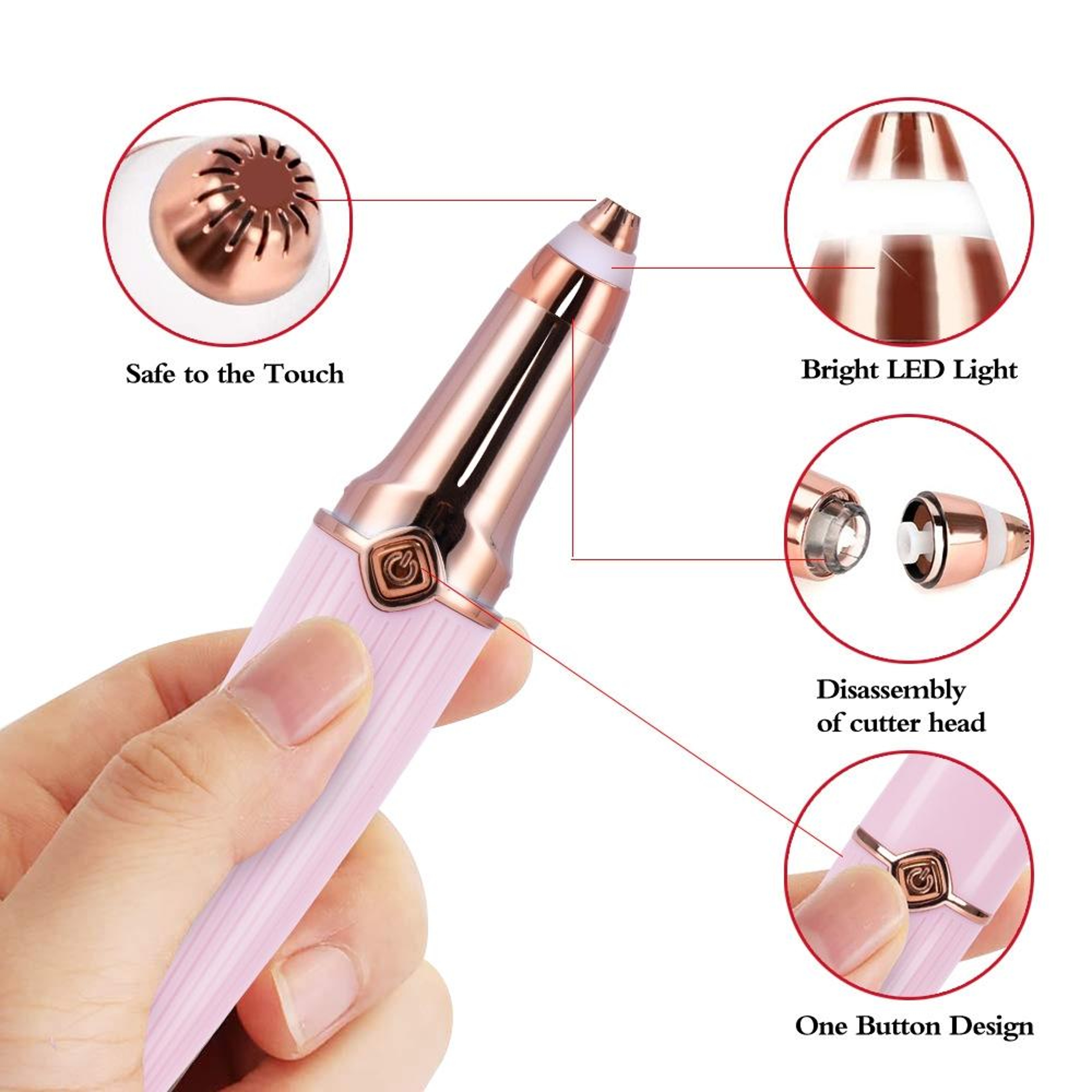 Lipstick Epilator  Mini Face Shaver For Smooth Effortless Grooming 2