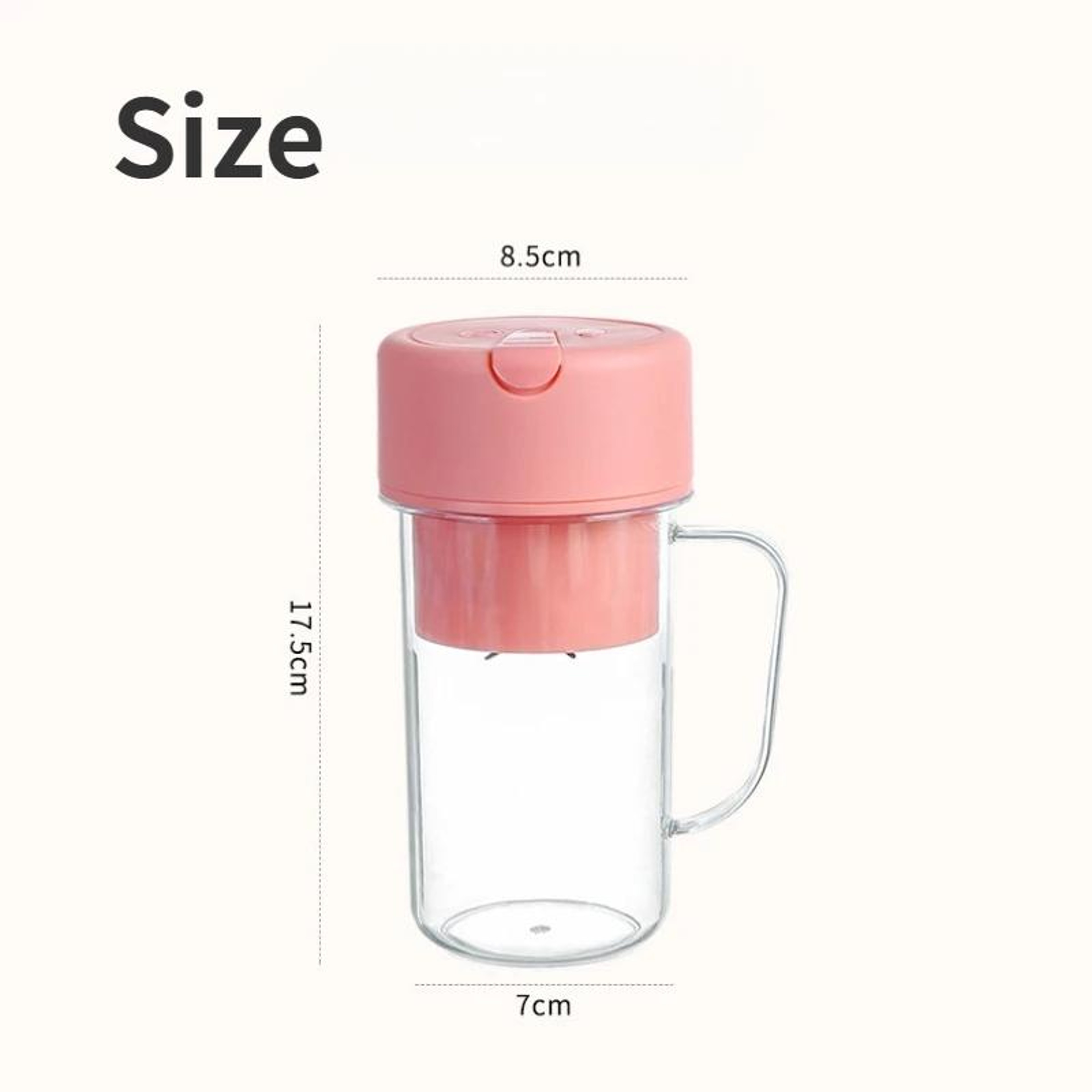 Portable Blender USB Juicer Cup With 6 Blades And Straw Lid 8