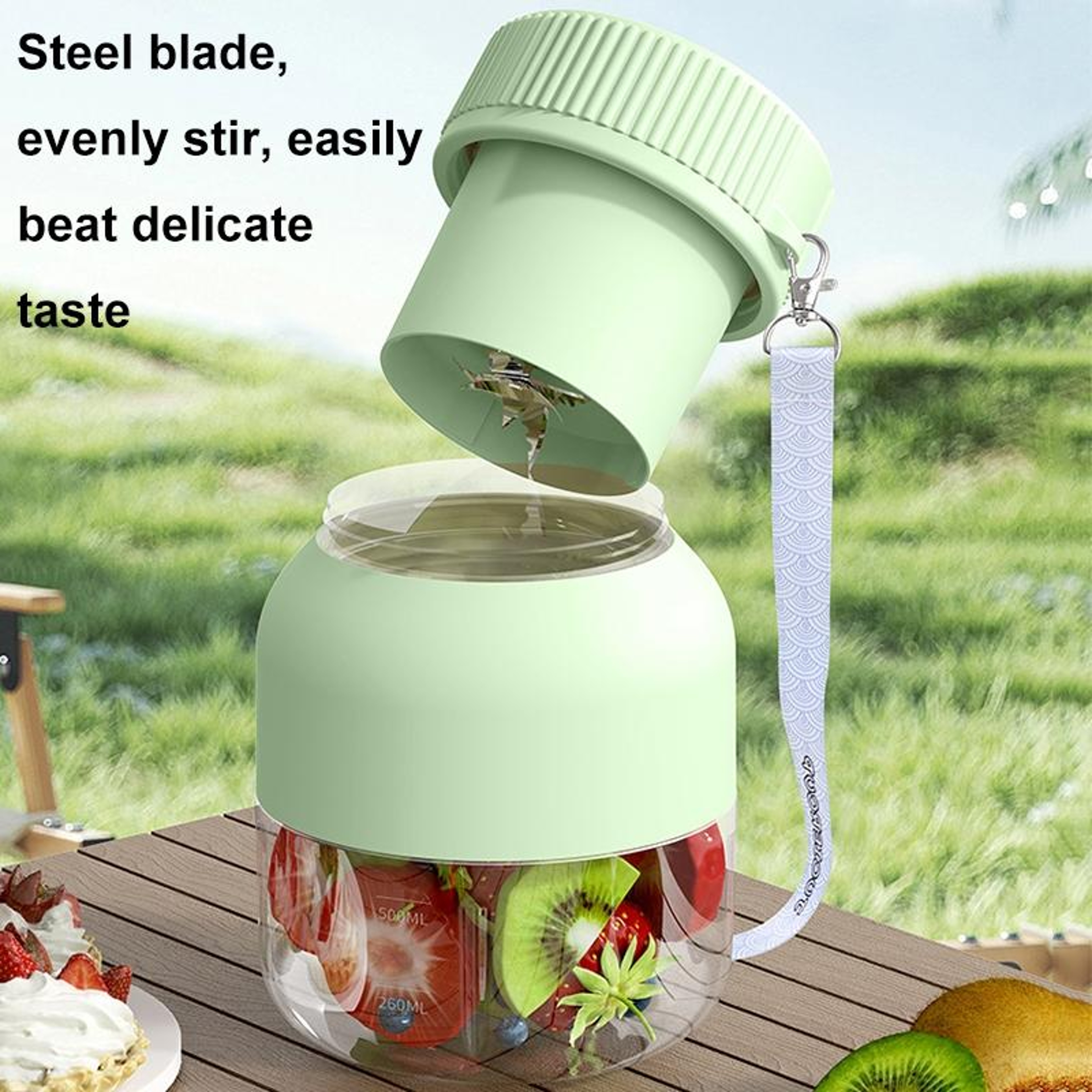 Wireless Portable Juicer Blender With USB C Charging 4