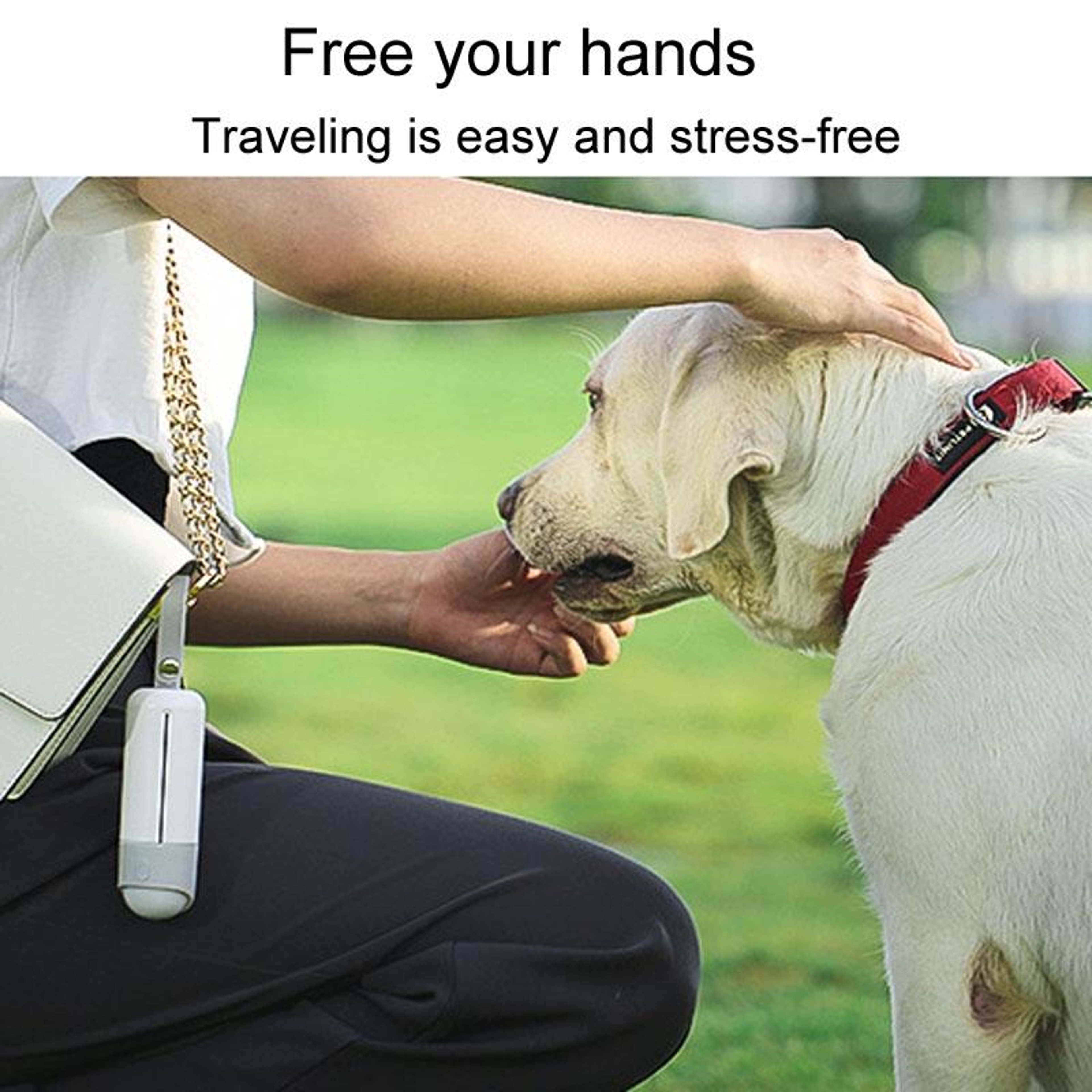 Dog Poop Picker with Pet Waste Bag Dispenser and LED Light – view 5