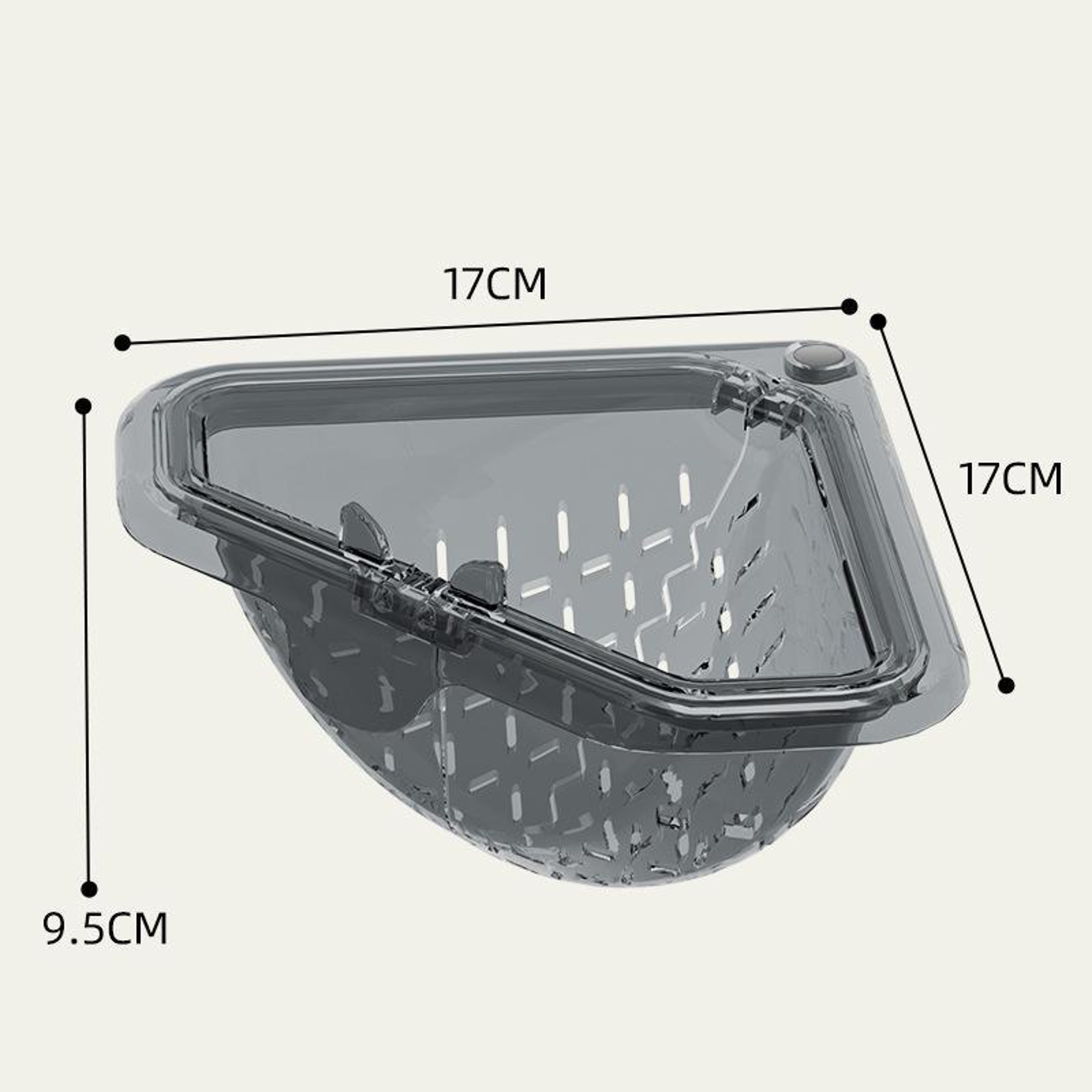 Magnetic Triangle Sink Strainer Food Waste Collector & Kitchen Drain Basket – view 8