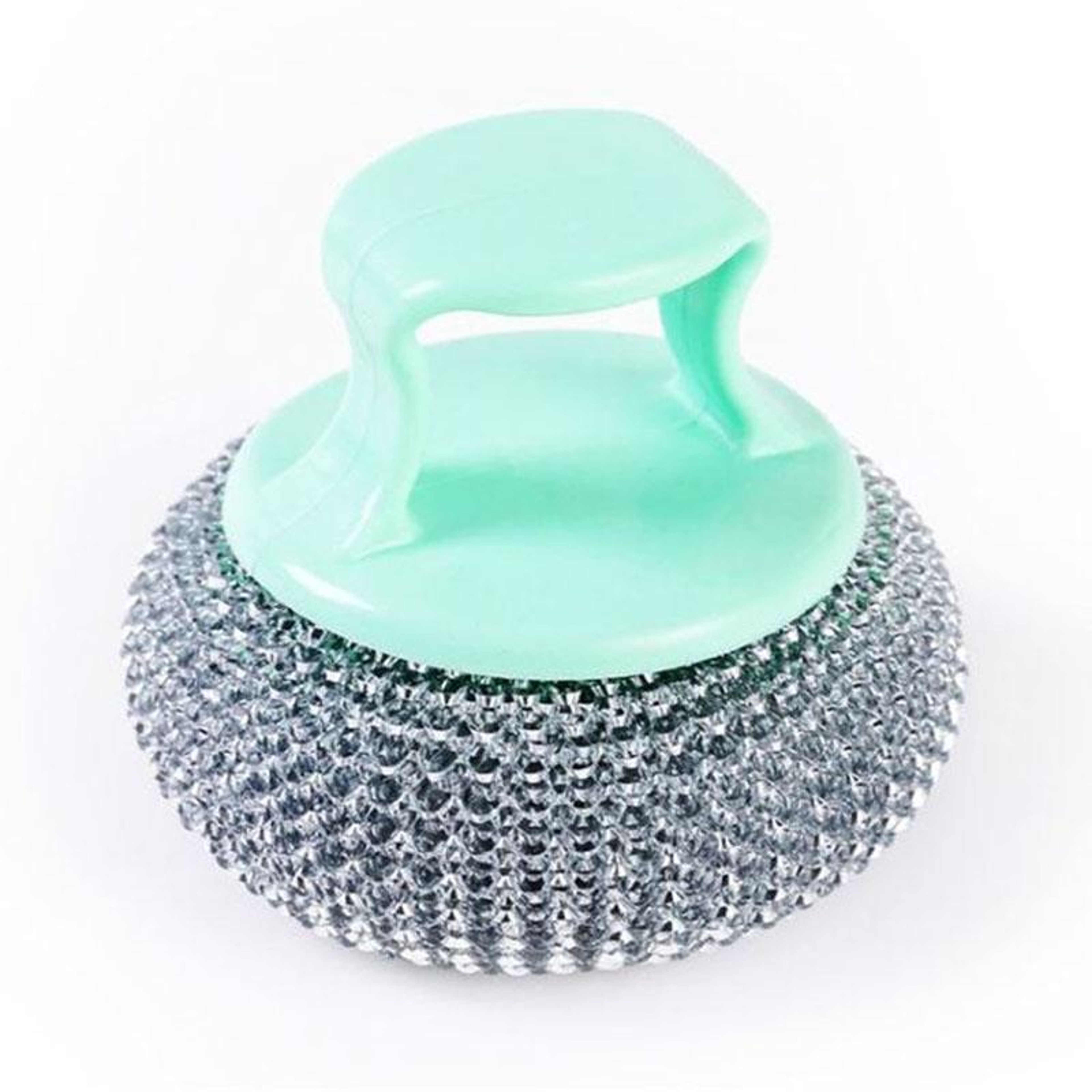 Removable Cleaning Wire Ball Kitchen Pot and Dish Brush with Random Handle Perfect for Effortless Cleaning – view 1