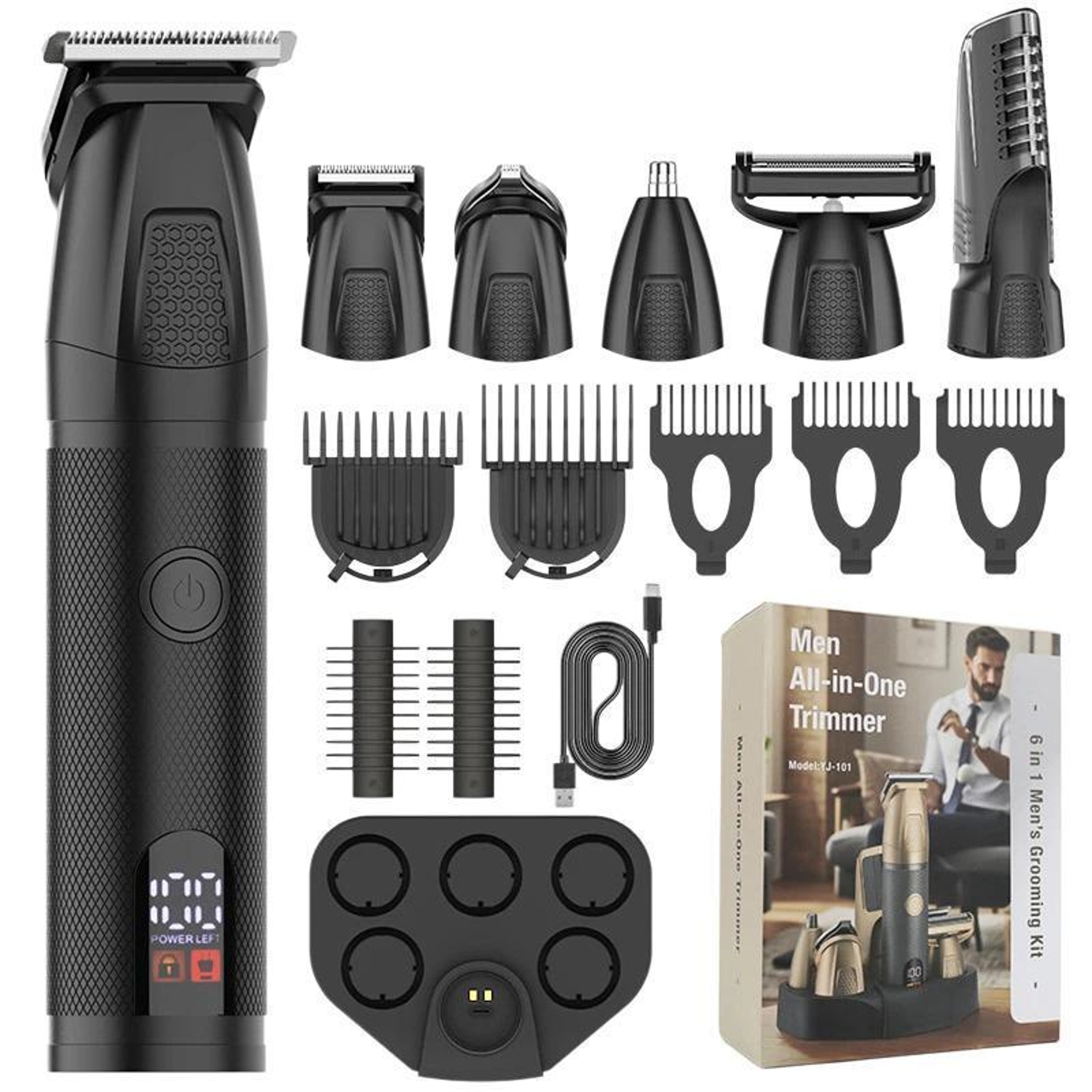 Premium Multifunctional Hair Clipper with Digital Display & Waterproof Design – view 11