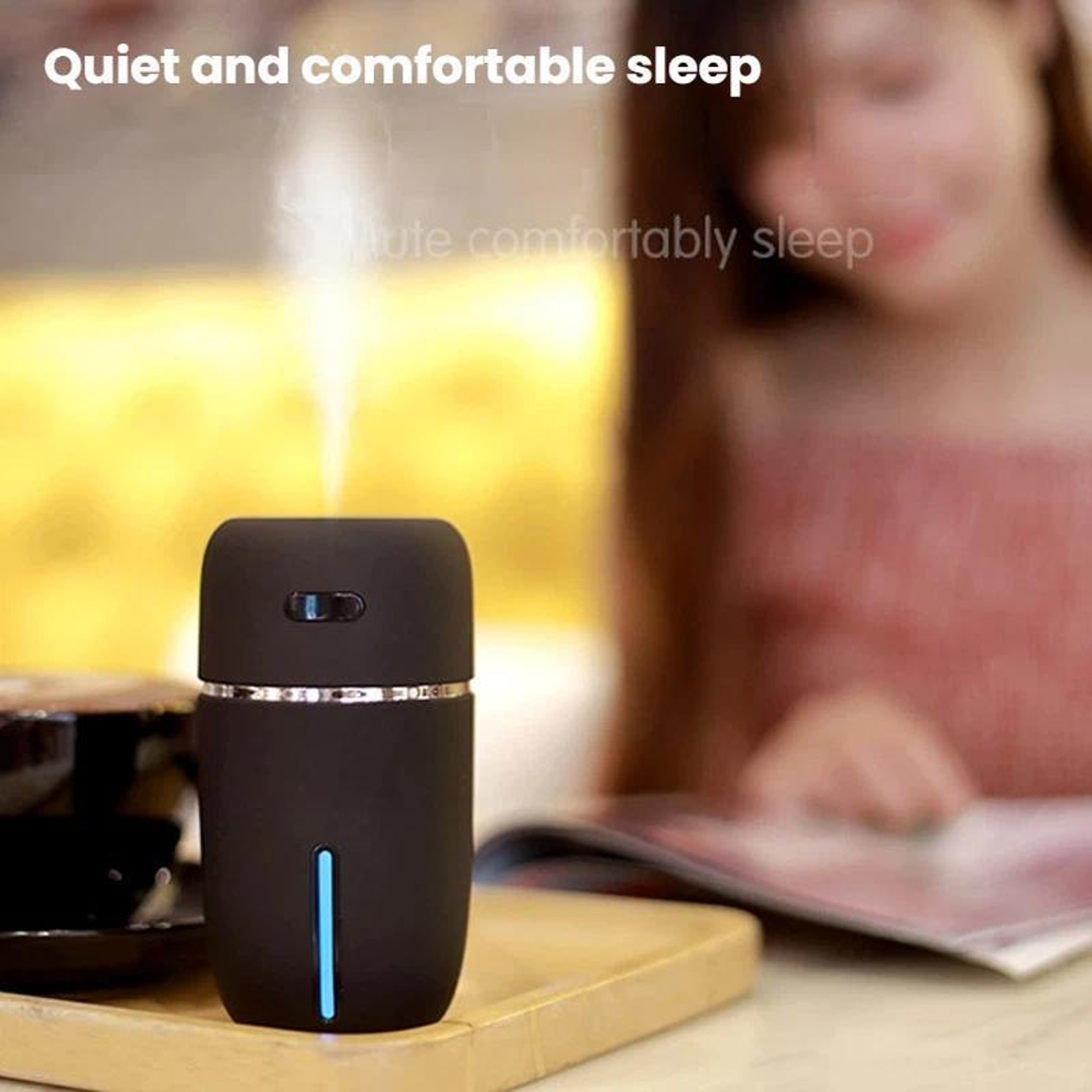 Portable Mini USB Humidifier With Night Light Car  Home Fog Mist 3