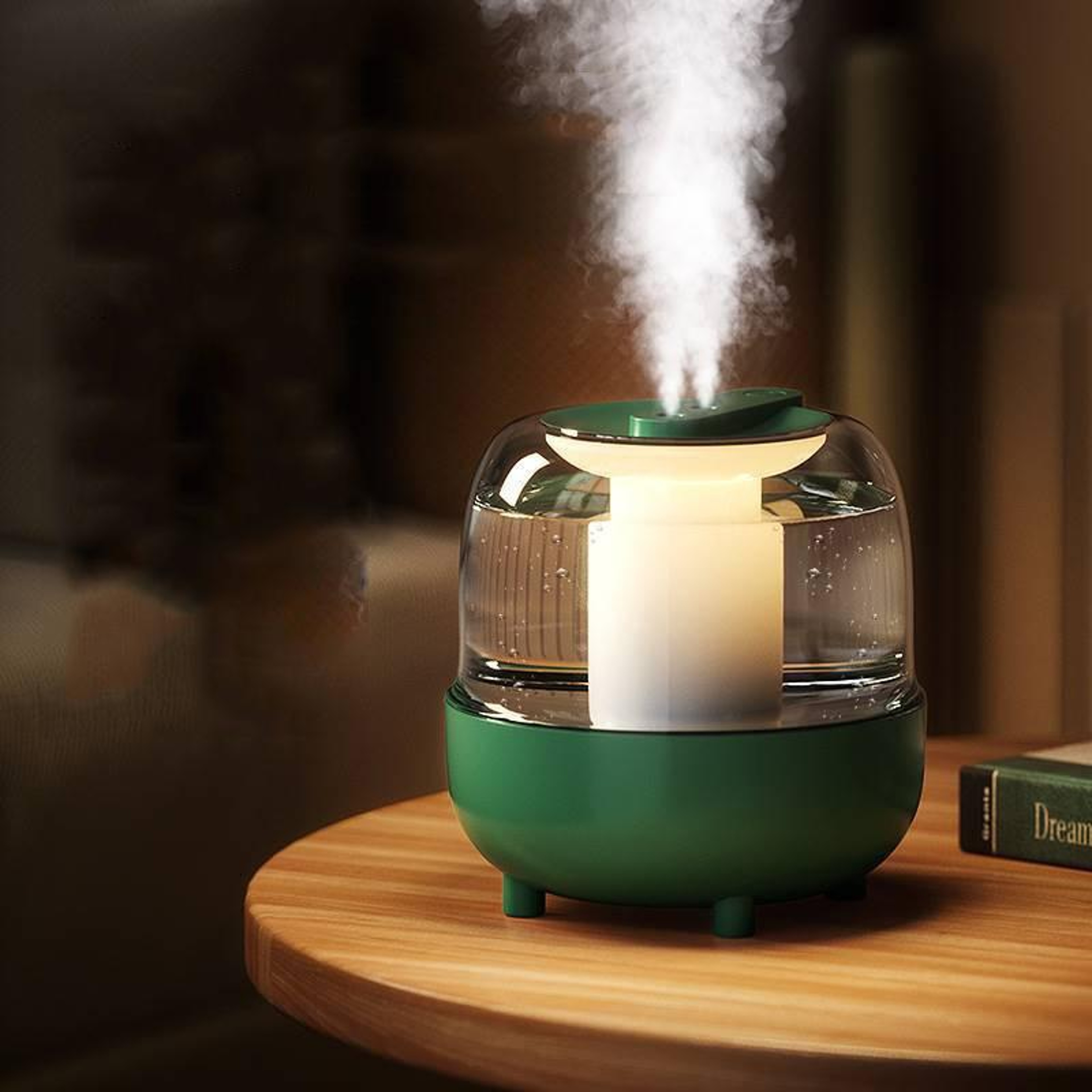 Wireless Humidifier  USB Oil Diffuser With Night Light Quiet  Antibacterial 8