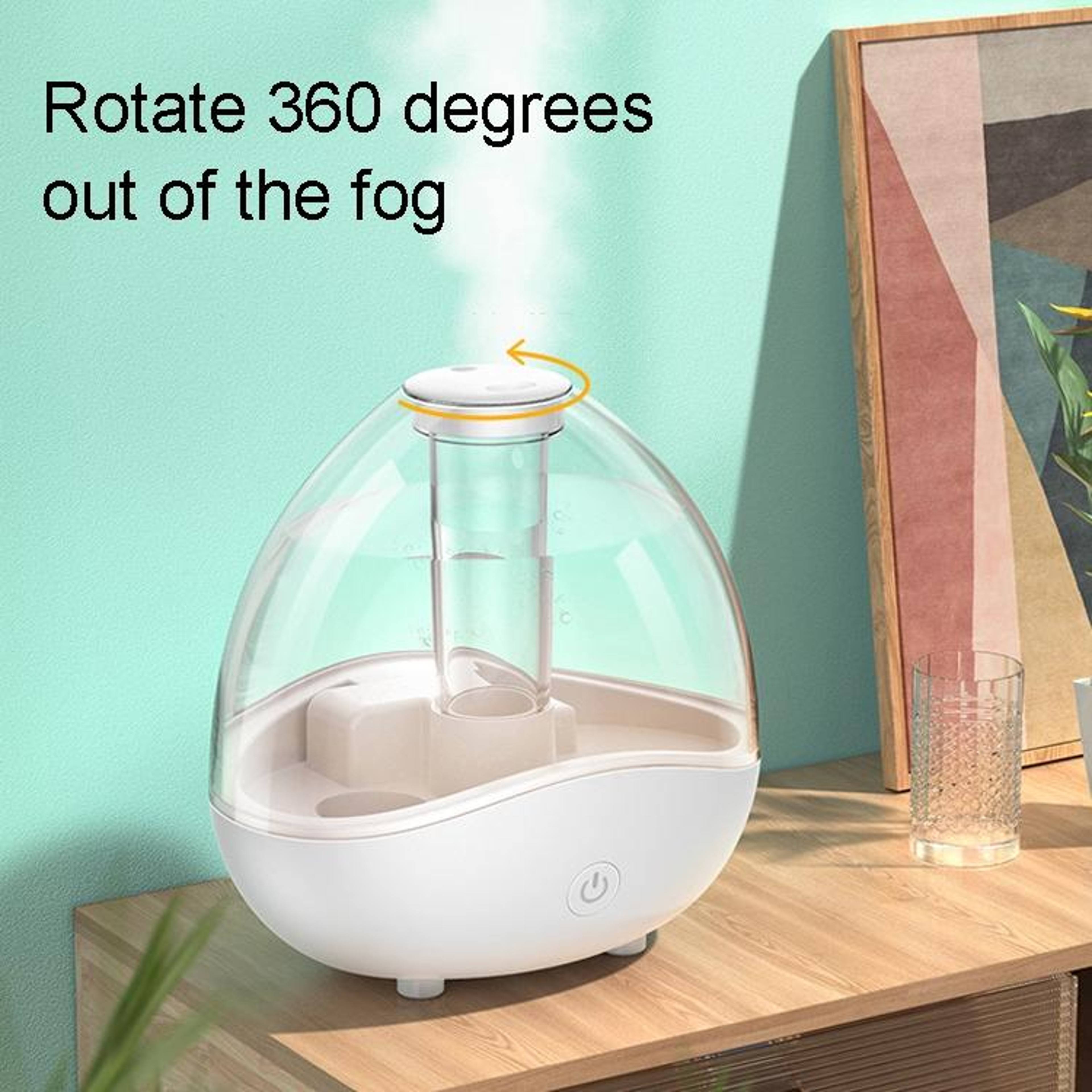 LargeCapacity Ultrasonic Humidifier With Silent Operation  Adjustable Mist 1