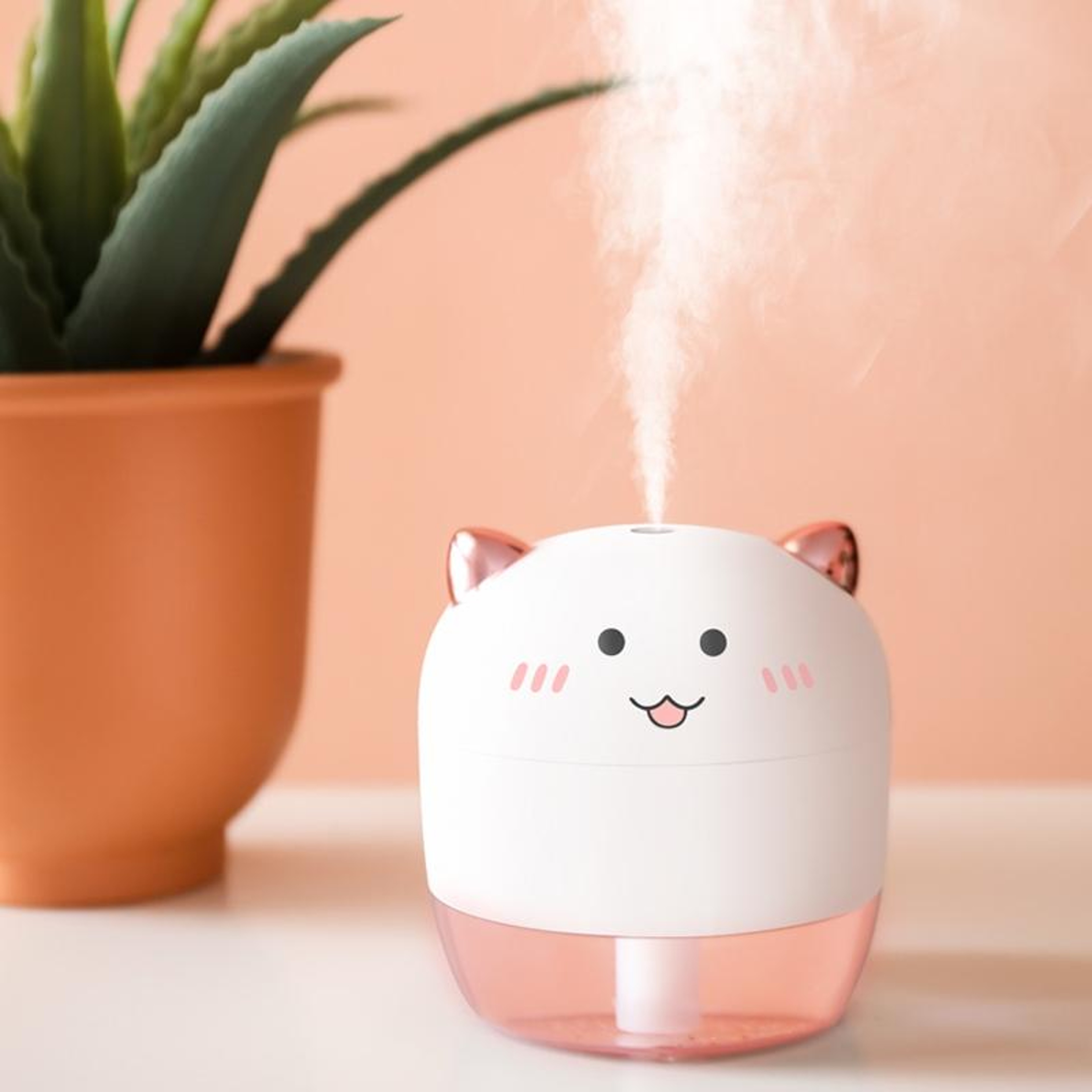 Angel Ultrasonic Humidifier With Colorful Night Lights Mini Air Diffuser 12